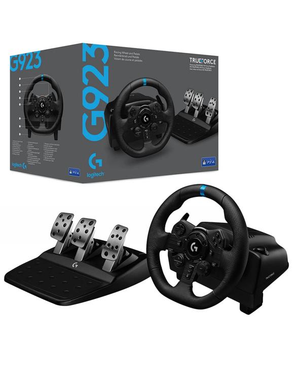 Logitech G923 Trueforce Sim Racing Wheel for PS5, PS4 and PC - Black