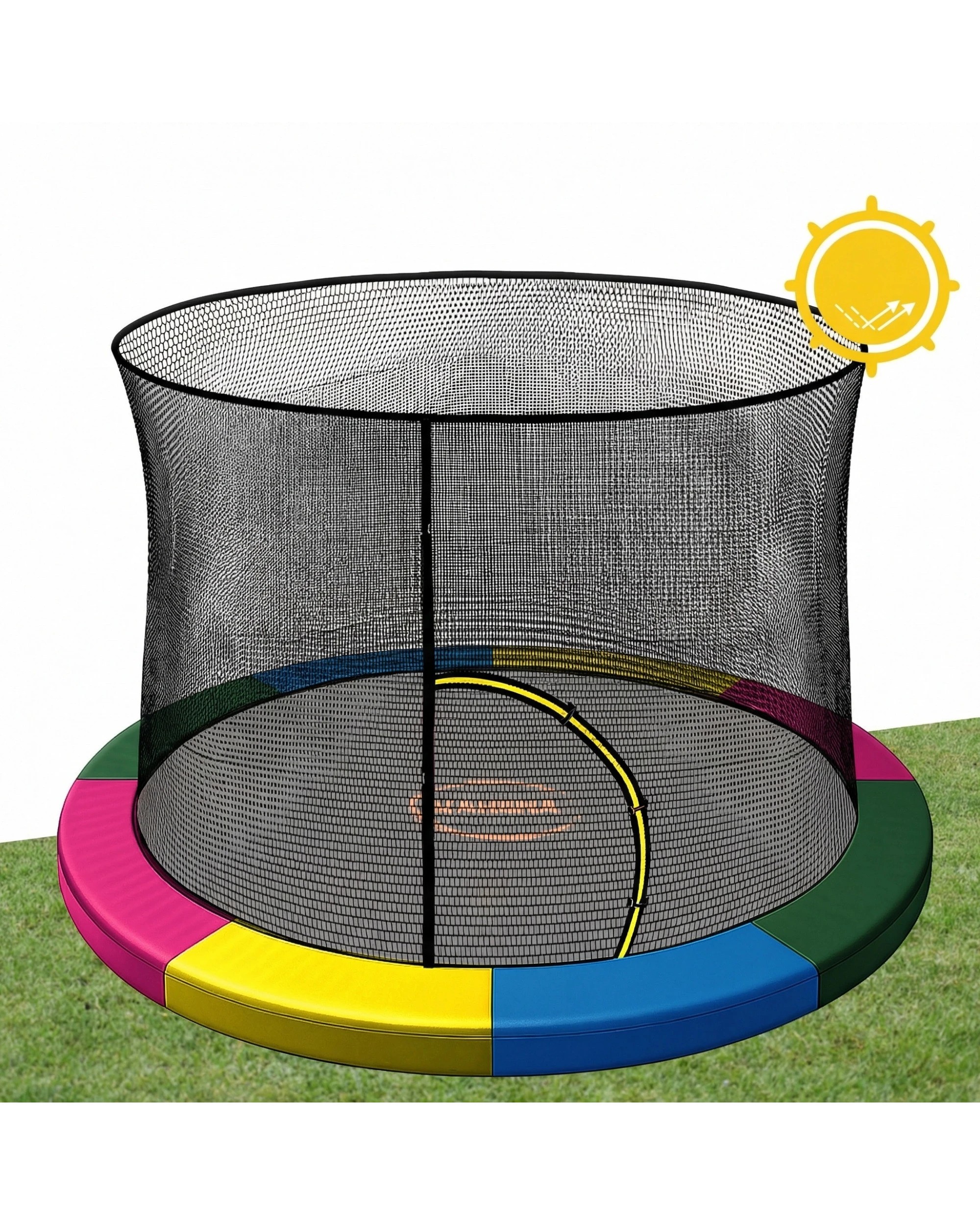 7 Kahuna 16ft 12 Pole Trampoline Replacement Safety Pad and Inner Net Outdoor Enclosure Netting - Assorted, 7 of 7
