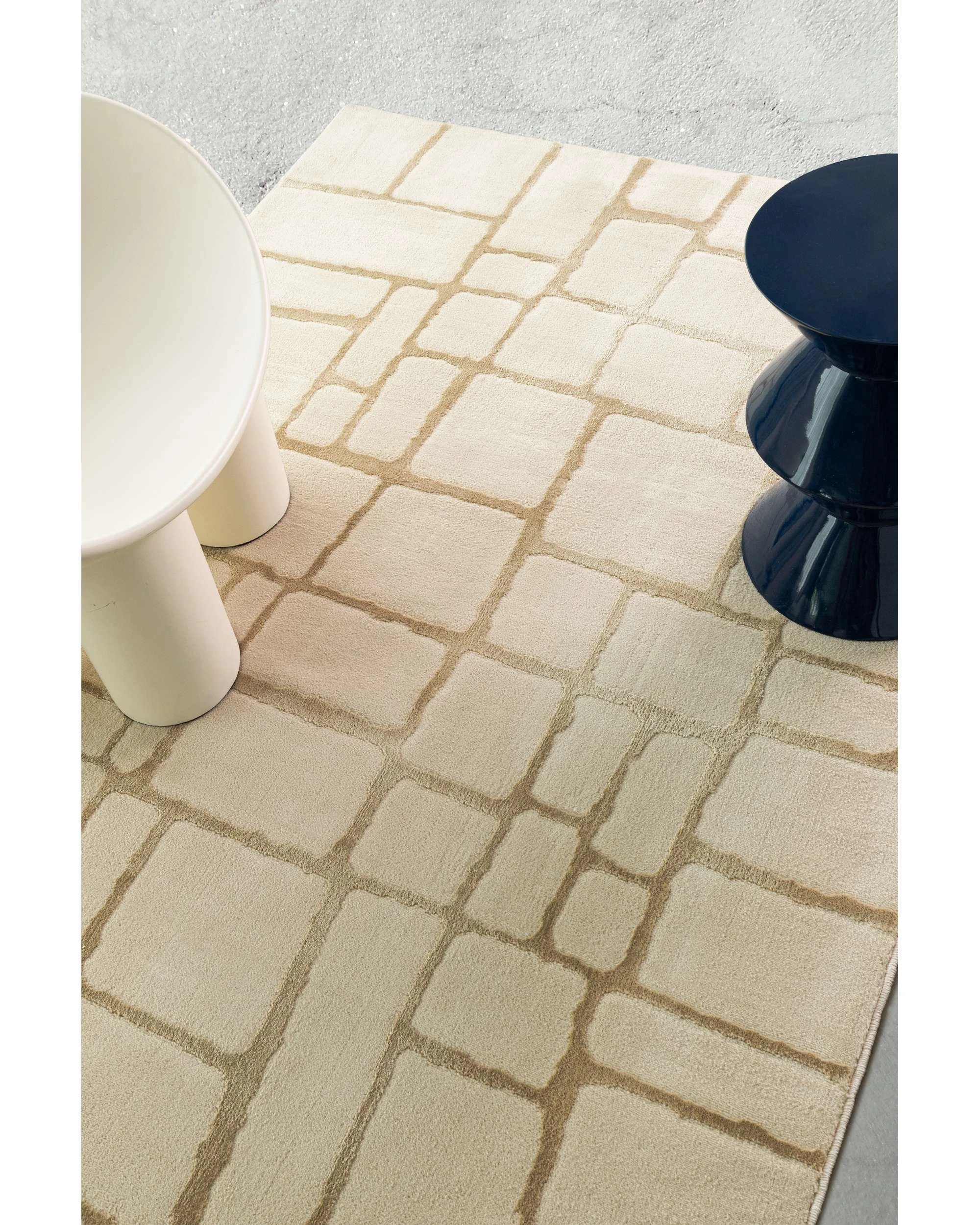 3 Loopsie Gharda Textured Abstract Washable Rug-330cm x 240cm - Beige, 3 of 8
