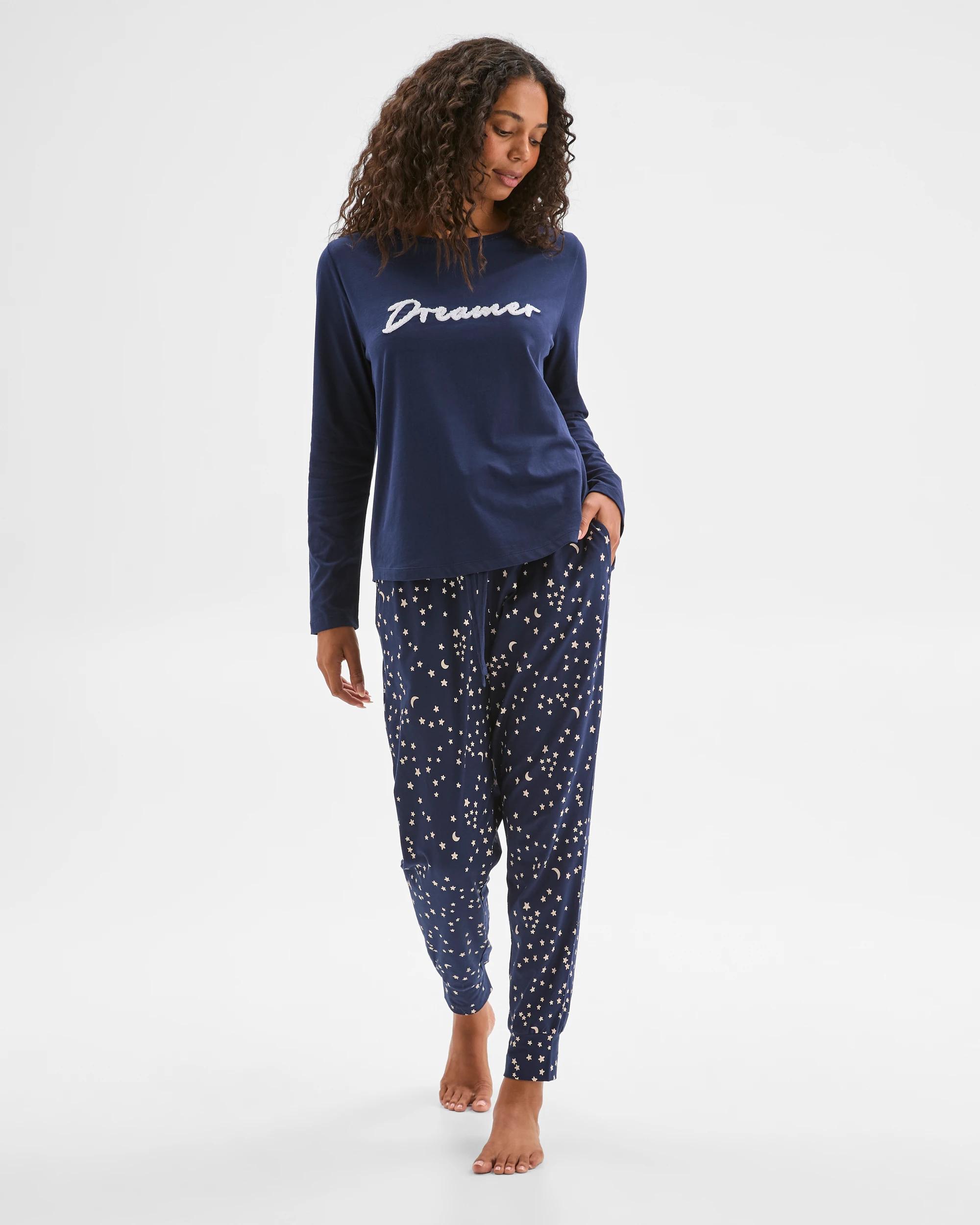 4 Target Woman Australian Cotton Printed Sleep Joggers MOON & STARS, 4 of 6