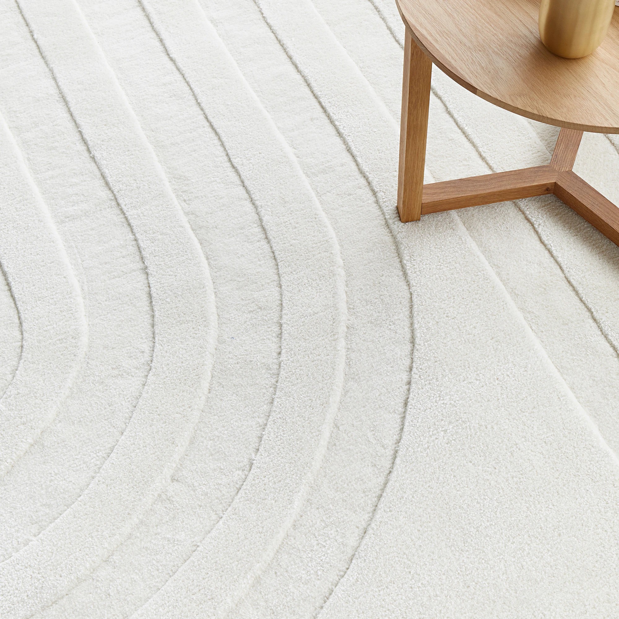 3 Common Ground Rugs Lumina Trail 225x155cm - Medium Wool & Cotton Rug - Natural, 3 of 7