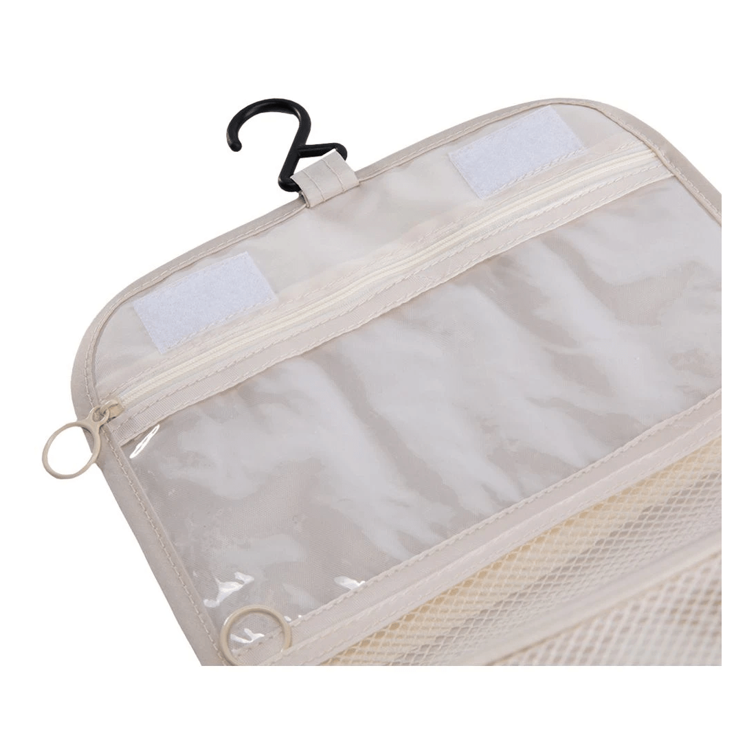 4 J.Burrows Hanging Toiletry Bag Beige, 4 of 6