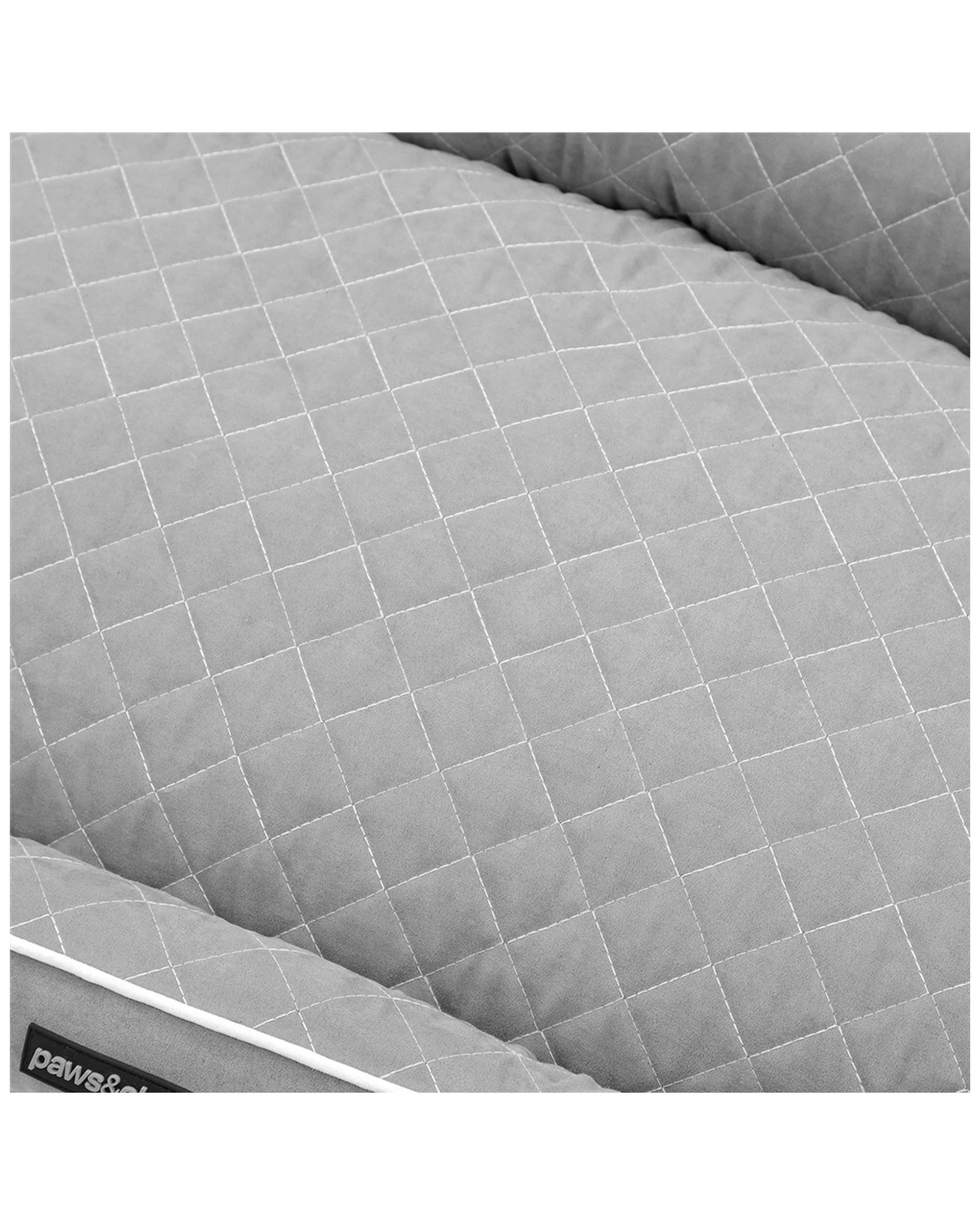 8 Paws And Claws 90x60cm Self Warming Walled Bed Large Thermal Insulation
 - grey, 8 of 8