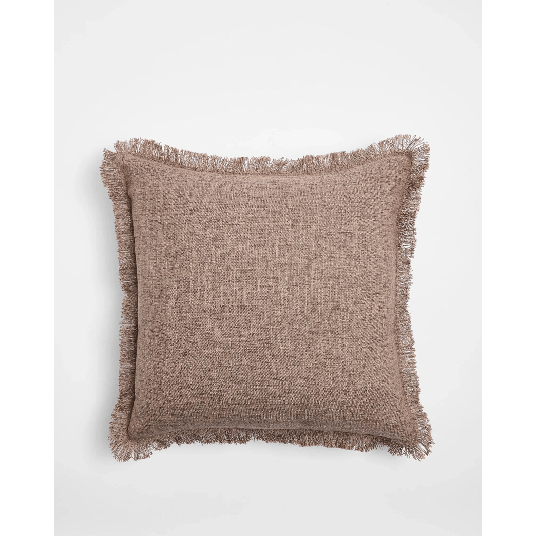 1 Target Ellerie Fringe Cushion - Brown, 1 of 2