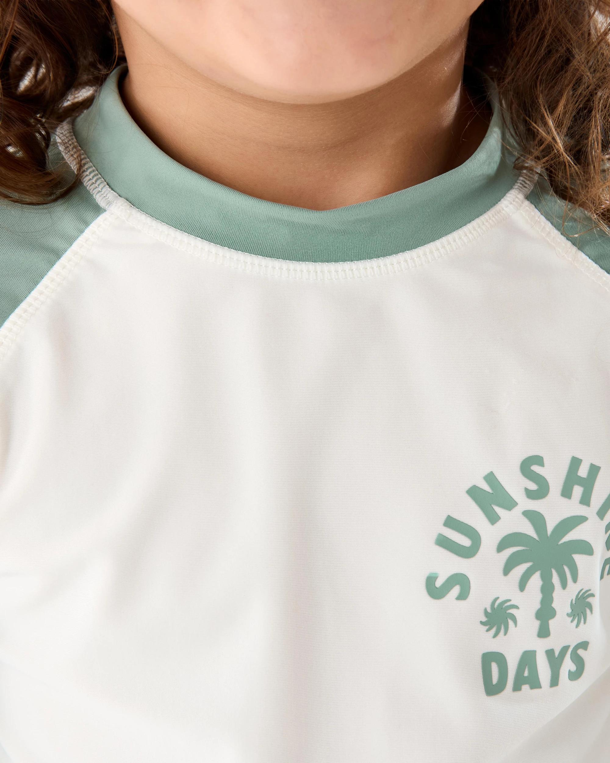 4 Long Sleeve Swim Set Grn Check, 4 of 8