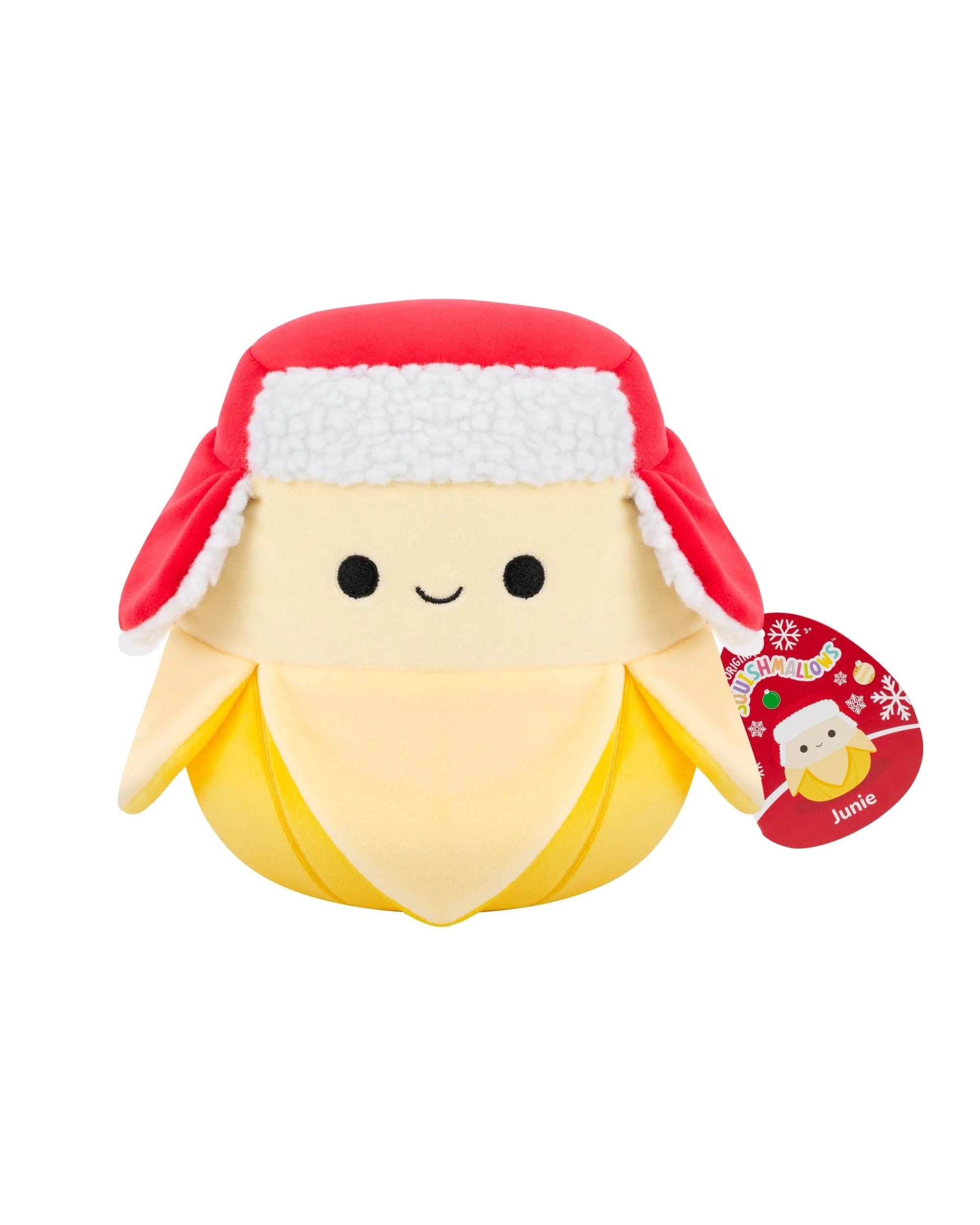 1 Squishmallows Christmas Junie the Banana with Hat 7.5 inch Plush, 1 of 5