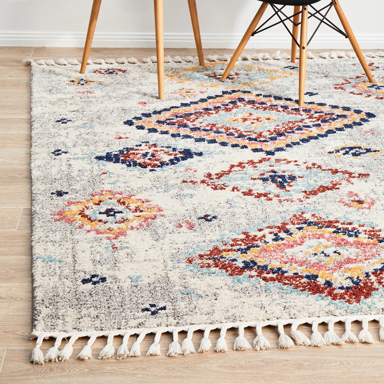 1 Common Ground Rugs Medina 222 400x300cm - Extra Extra Large Power Loomed Pet Friendly Floor Rug - Natural, 1 of 8