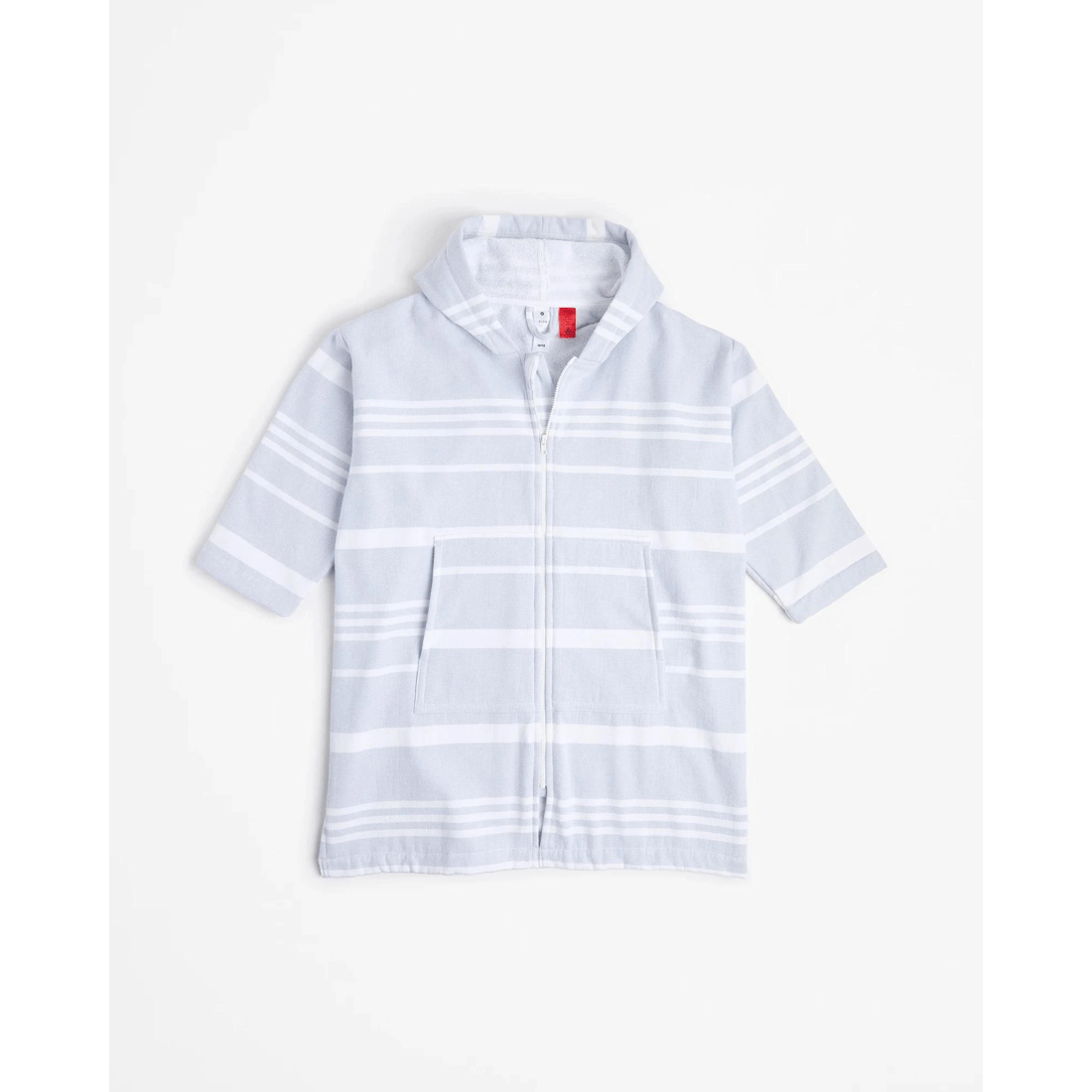 4 Target Henley Kids  Zip Thru Hooded Towel - Blue, 4 of 6