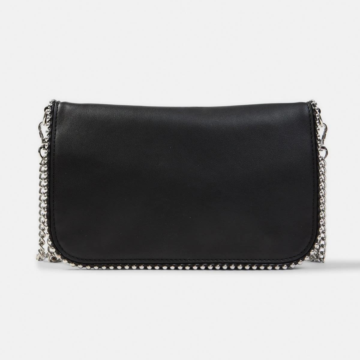 1 Metal Trim Crossbody Bag Black, 1 of 6