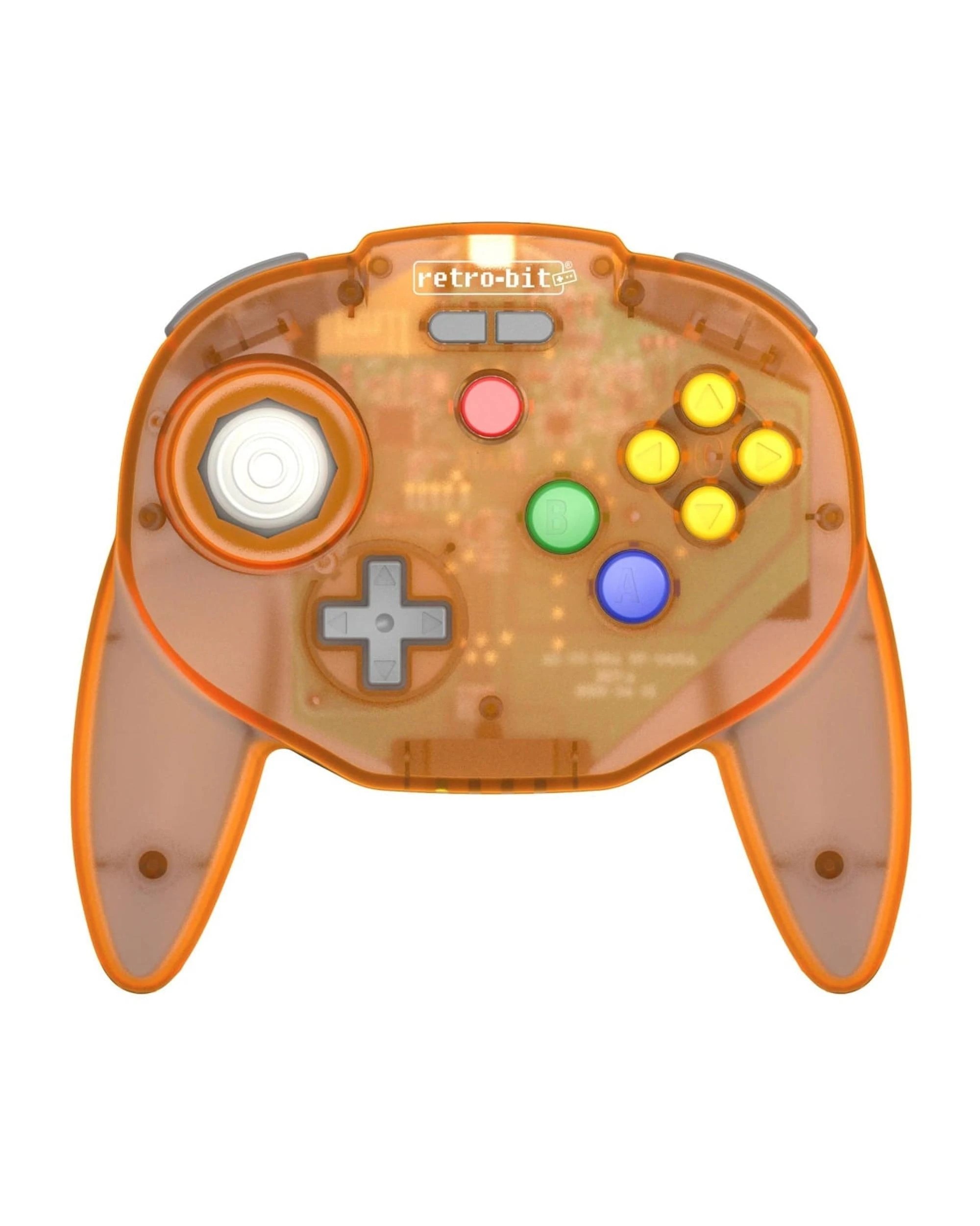 1 Retro-Bit Tribute64 N64 2.4GHz Wireless Controller - Orange Hawk - Orange, 1 of 9
