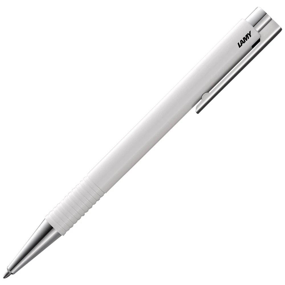 1 LAMY Logo Plus Ballpoint Pen White, 1 of 3
