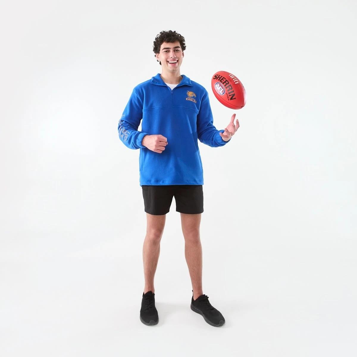 1 Official AFL Adult Polar Fleece Top West Coast, 1 of 9