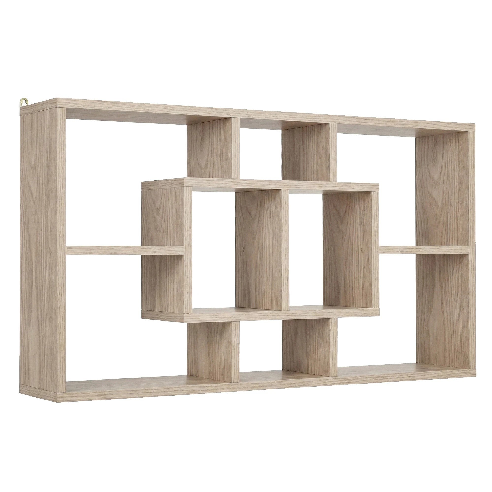 1 Artiss Floating Wall Shelves Bookshelf - Natural, 1 of 3