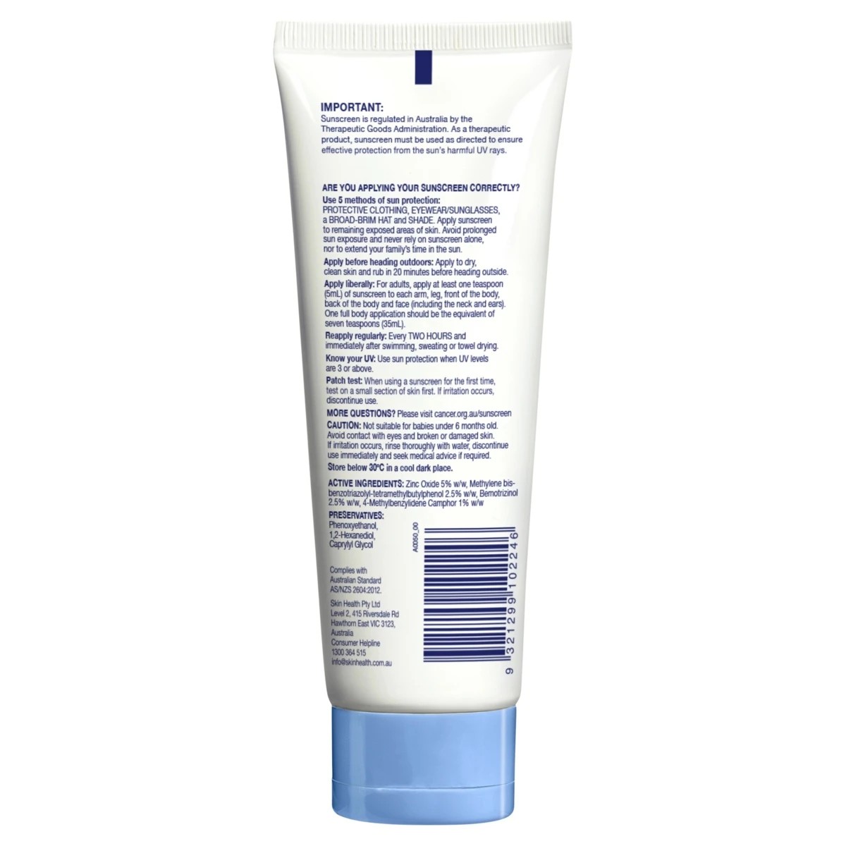 2 Cancer Council SPF50+ Sensitive Sunscreen 110ml - Aloe Vera and Vitamin E, 2 of 4