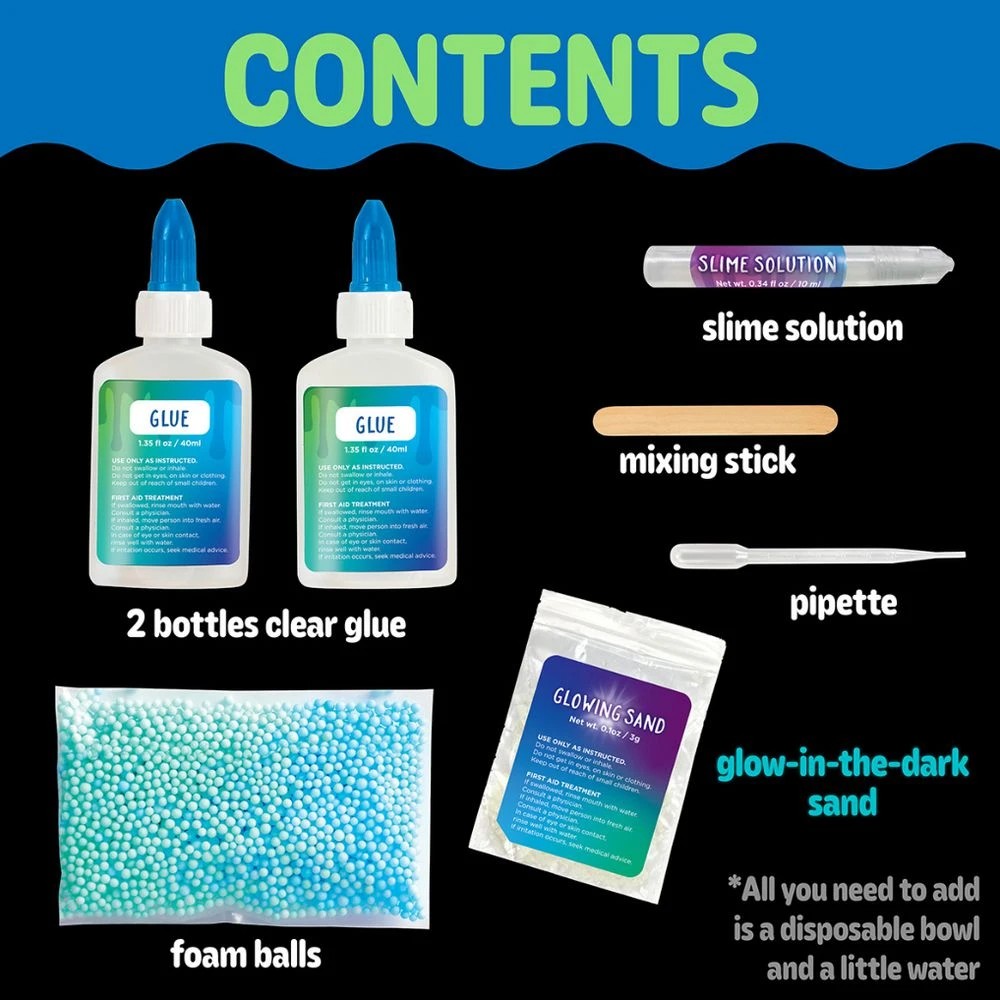 3 Creativity for Kids DIY Glow In The Dark Slime Kit, 3 of 3