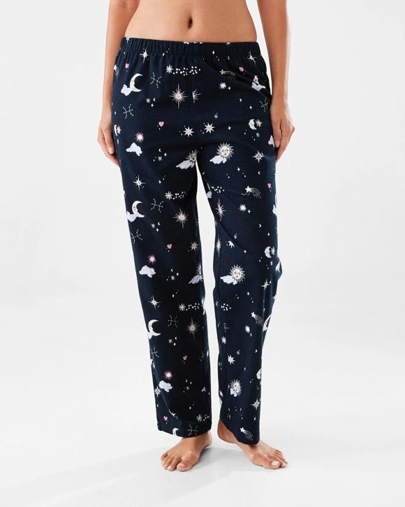 Printed Flannel Pants