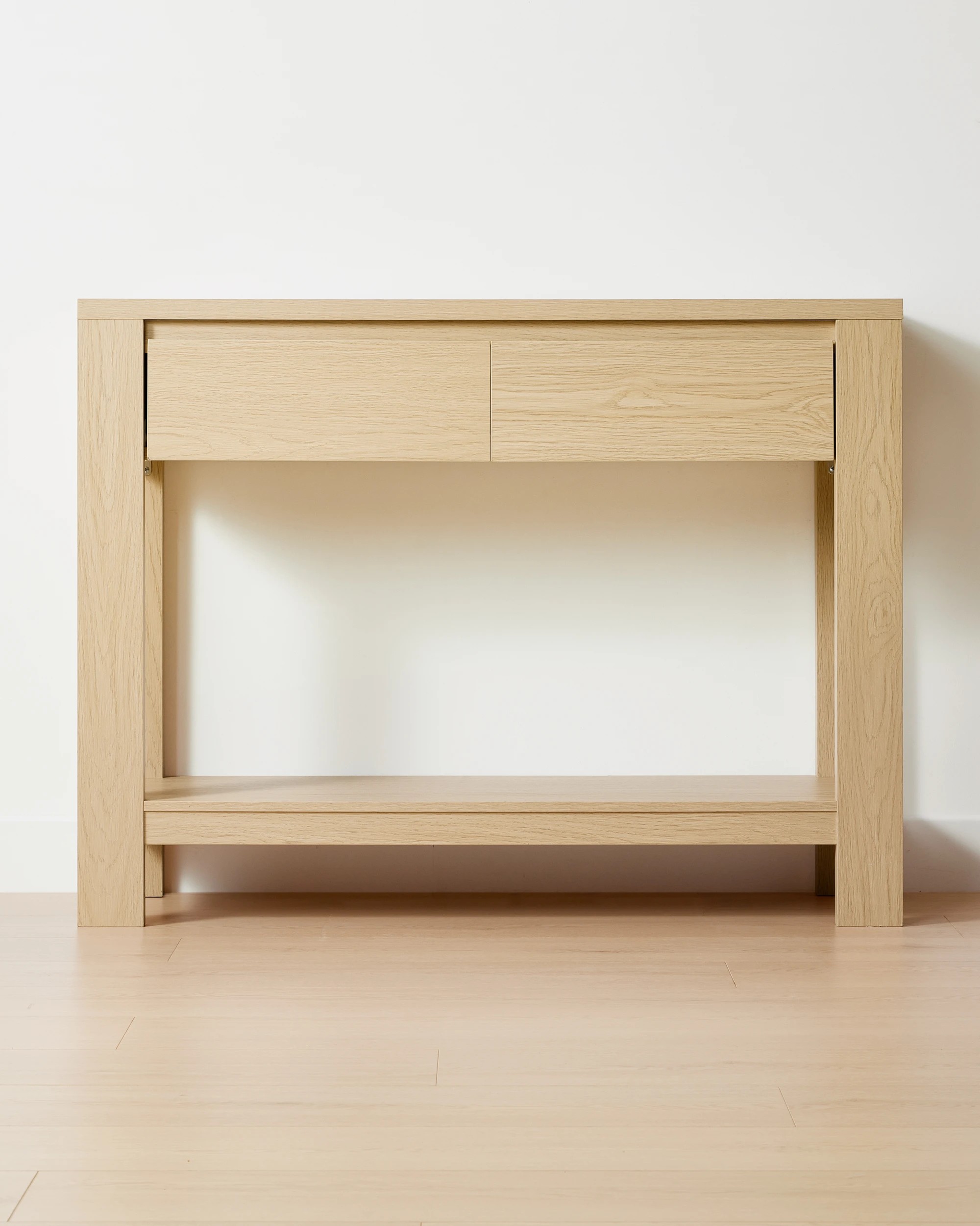 3 Tide 2 Drawer Hall Table - Oak, 3 of 7