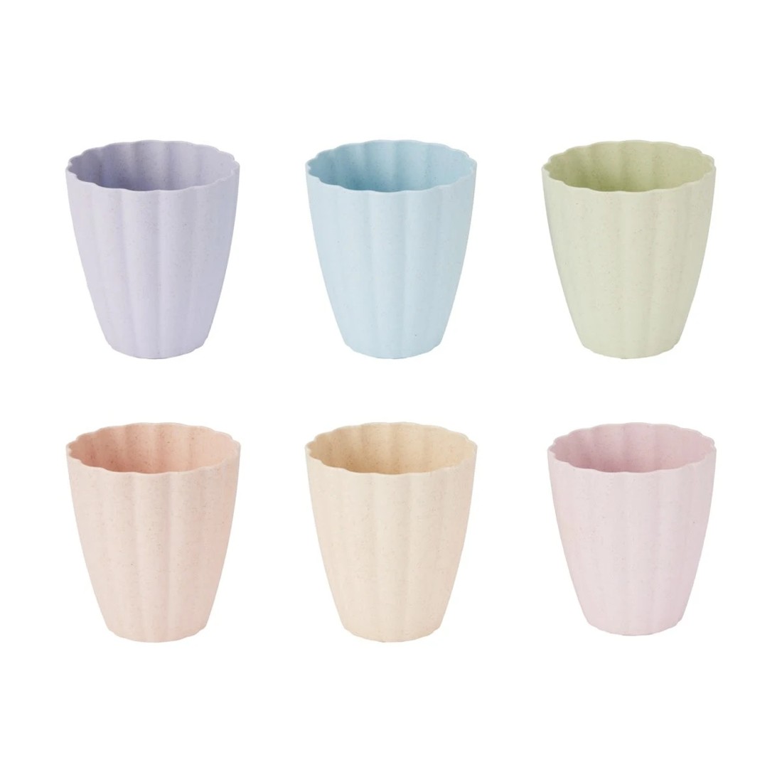 2 6 Piece Scalloped Cups, 2 of 6