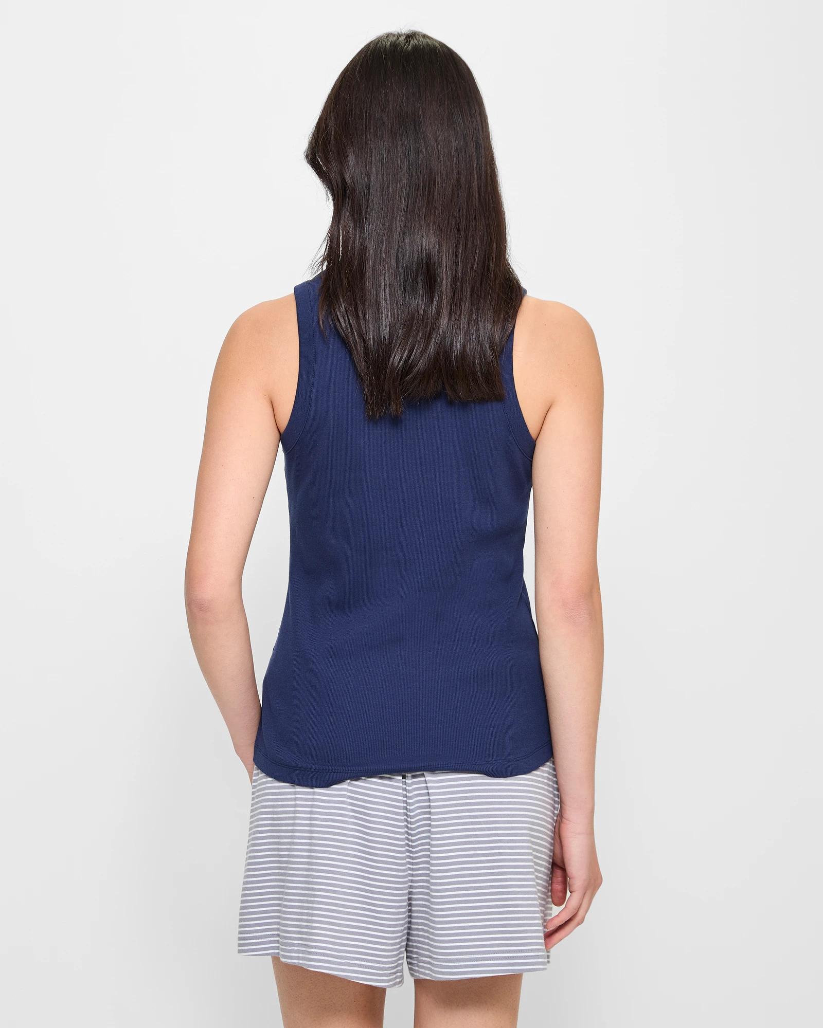 4 Target Sleep Shelf Bra Tank Top NAVY BLUE, 4 of 5