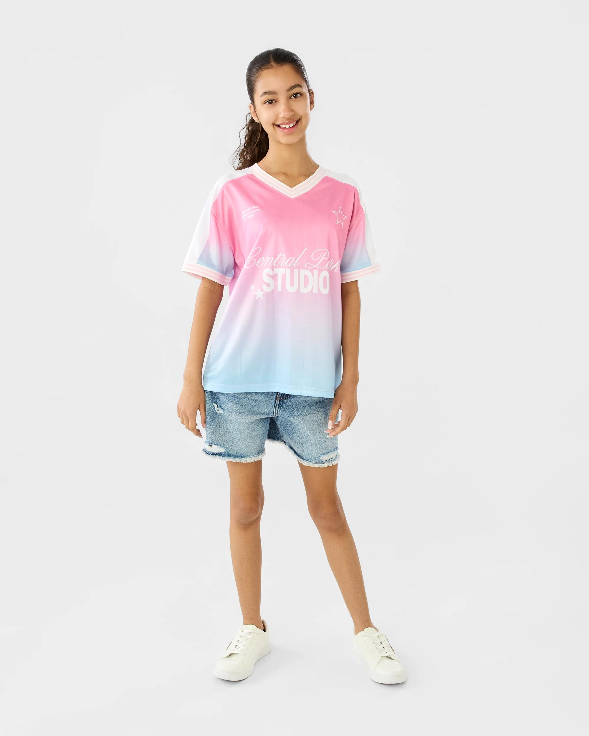 6 Mesh T-shirt Ombr Slgan, 6 of 7