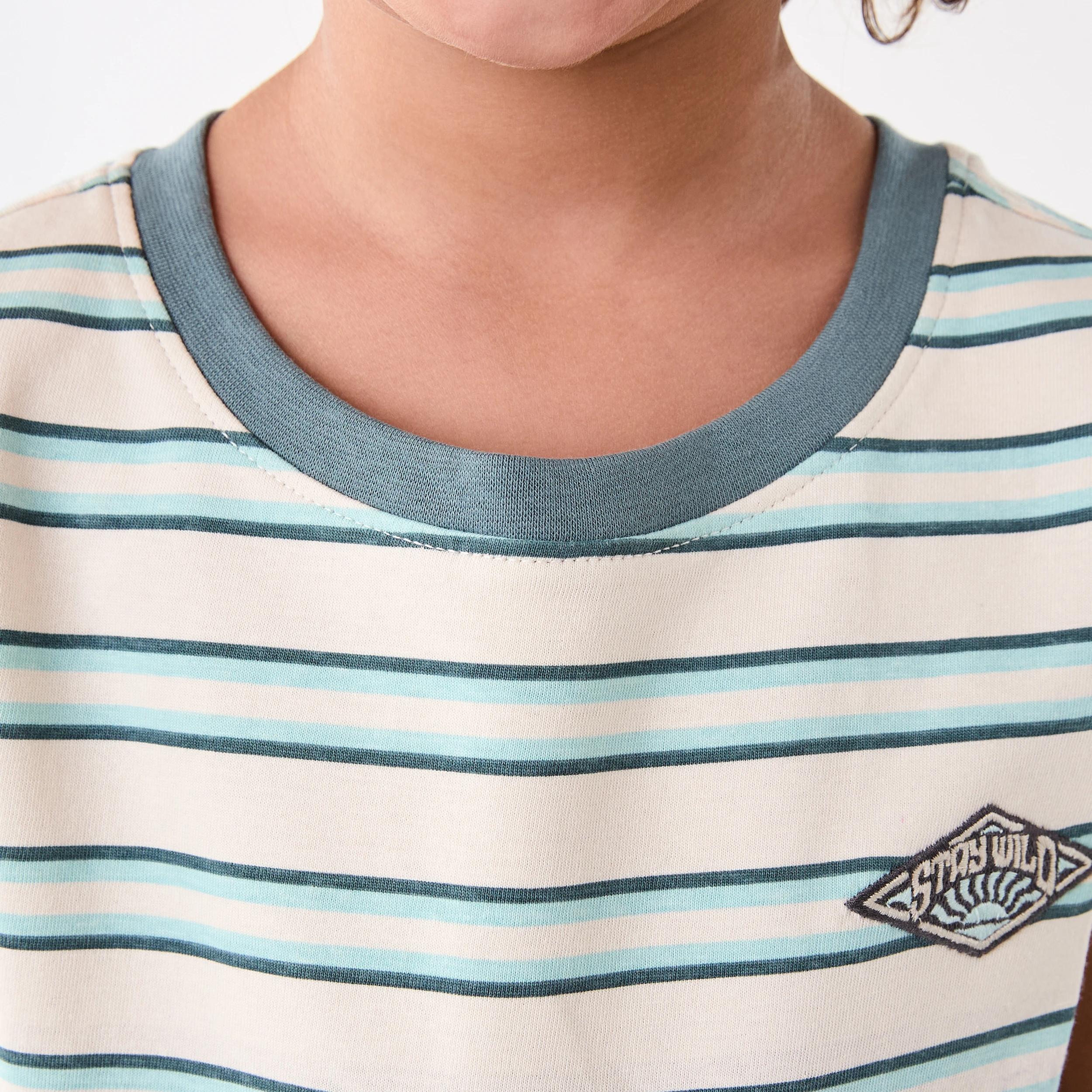 4 Oversized Print Tank Bge Stripe, 4 of 7