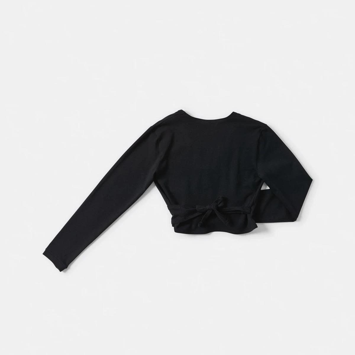 2 Dance Wrap Top BLACK, 2 of 7