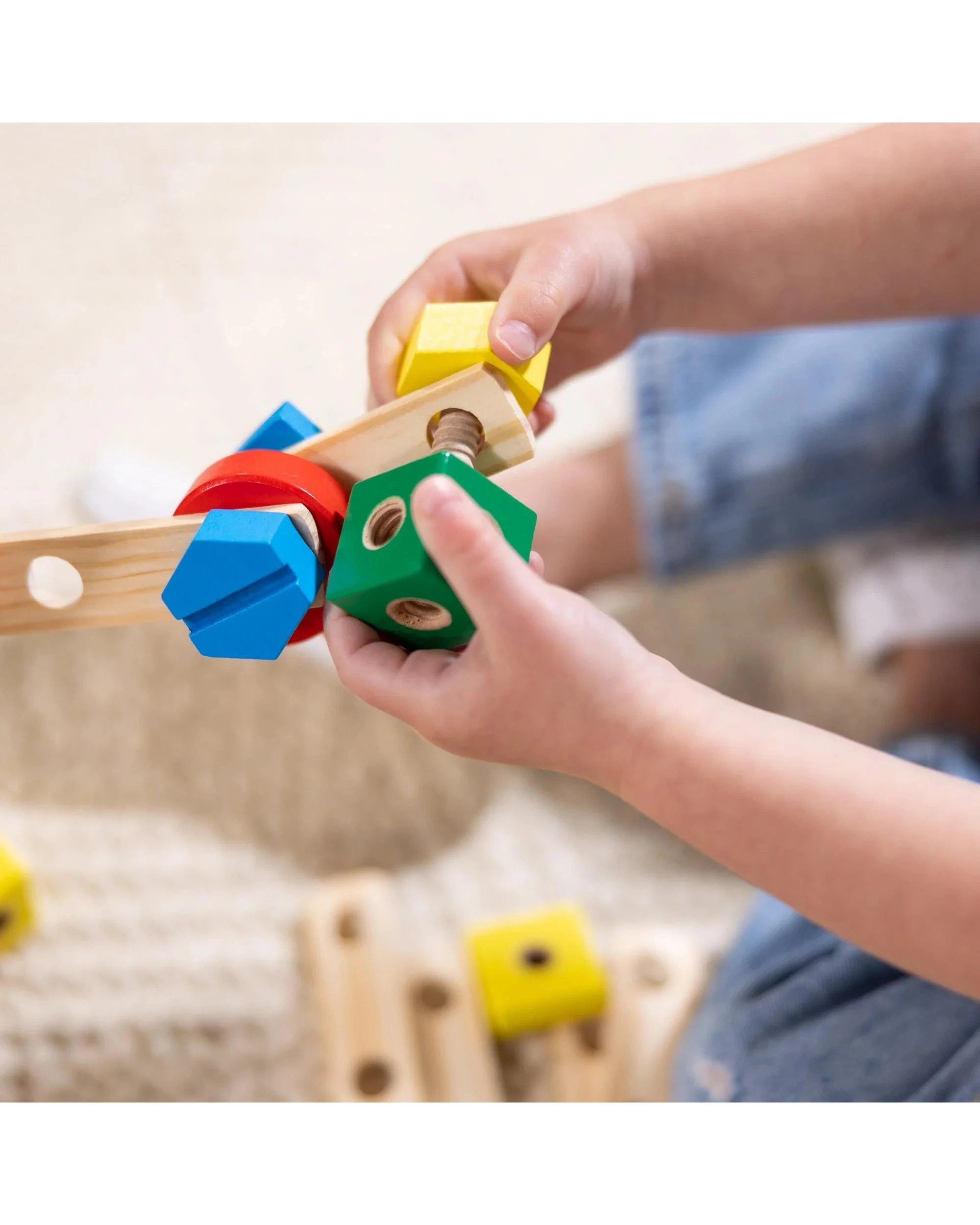 6 Melissa and Doug Construction Set in a Box Classic Toy, 6 of 7