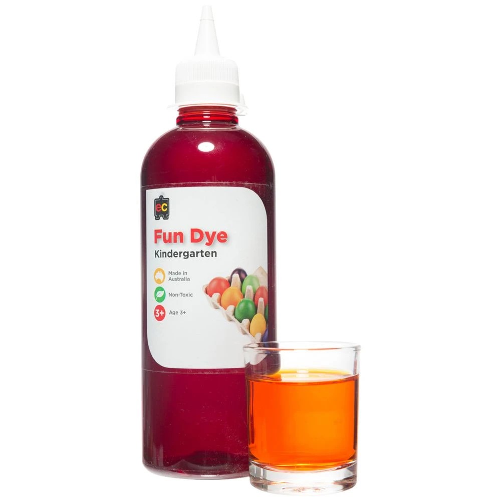 1 Educational Colours Kindergarten Liquid Fun Dye 500mL Orange, 1 of 1