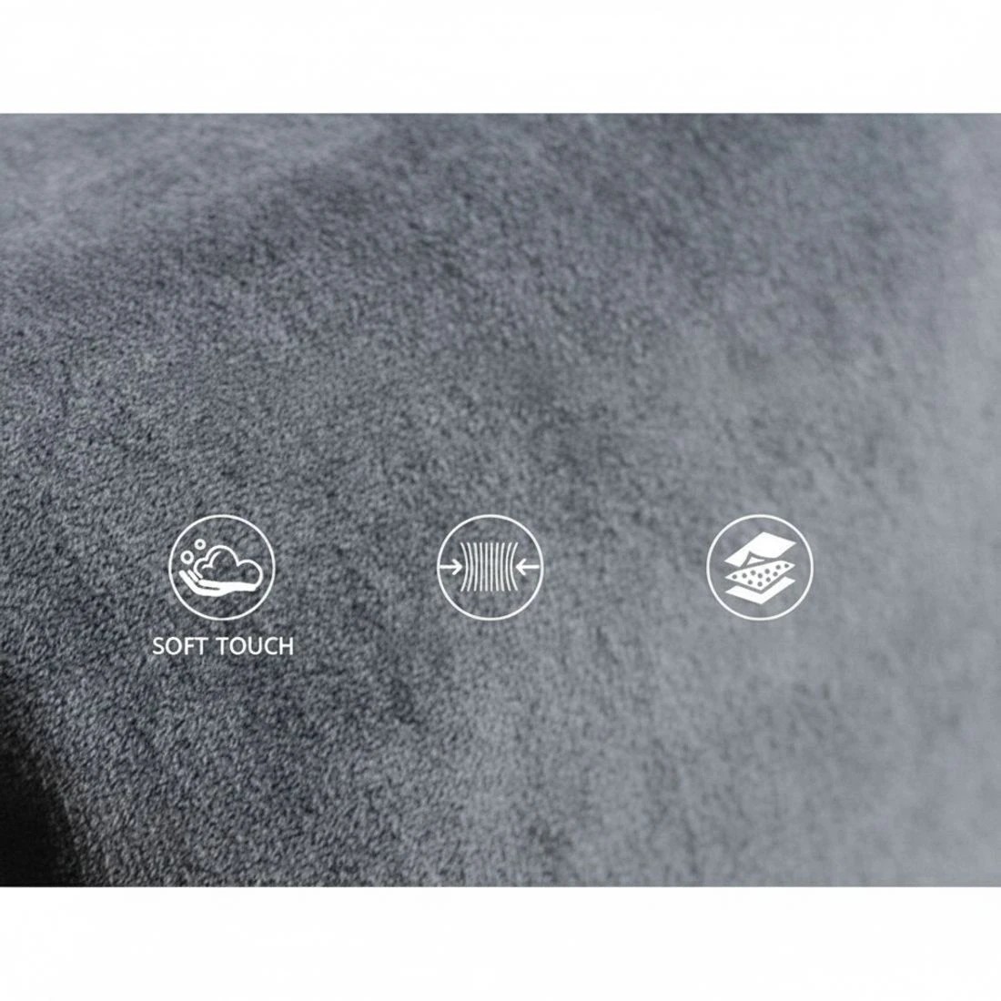 7 Artiss Bed Head Headboard Queen Velvet Upholstered Plush Comfort Bedroom Furniture Modern Decor Bed Frame - Grey, 7 of 8