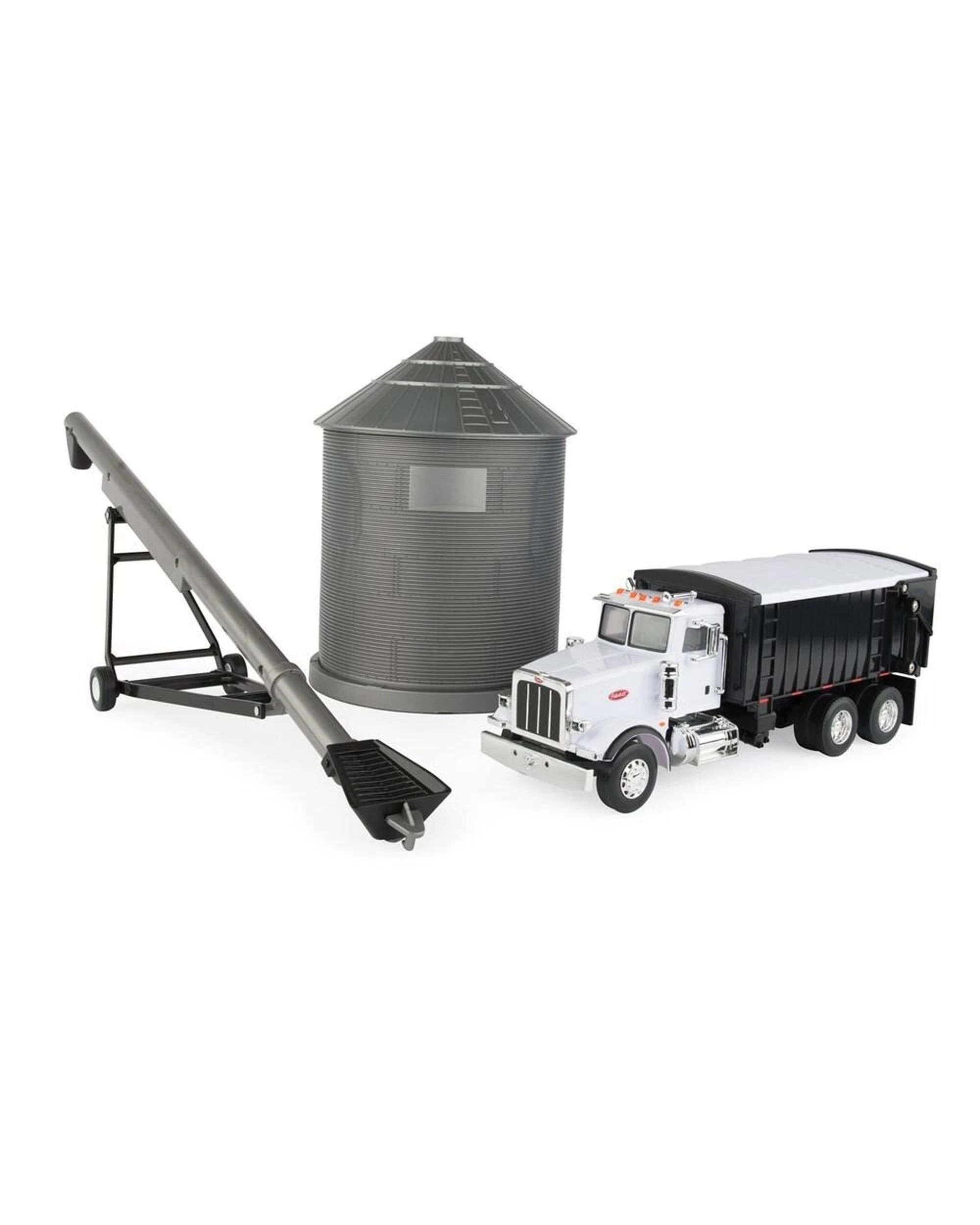 1 ERTL Big Farm Peterbilt Model 367 Straight Truck w Grain Box & Grain Bin 1:32 Scale  46501, 1 of 3