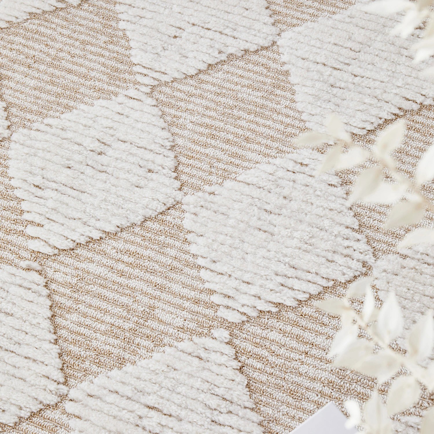 3 Common Ground Rugs Lyrica Yuri 500x80cm - Extra Large Runner Power Loomed Pet Friendly Rug - Beige, 3 of 7