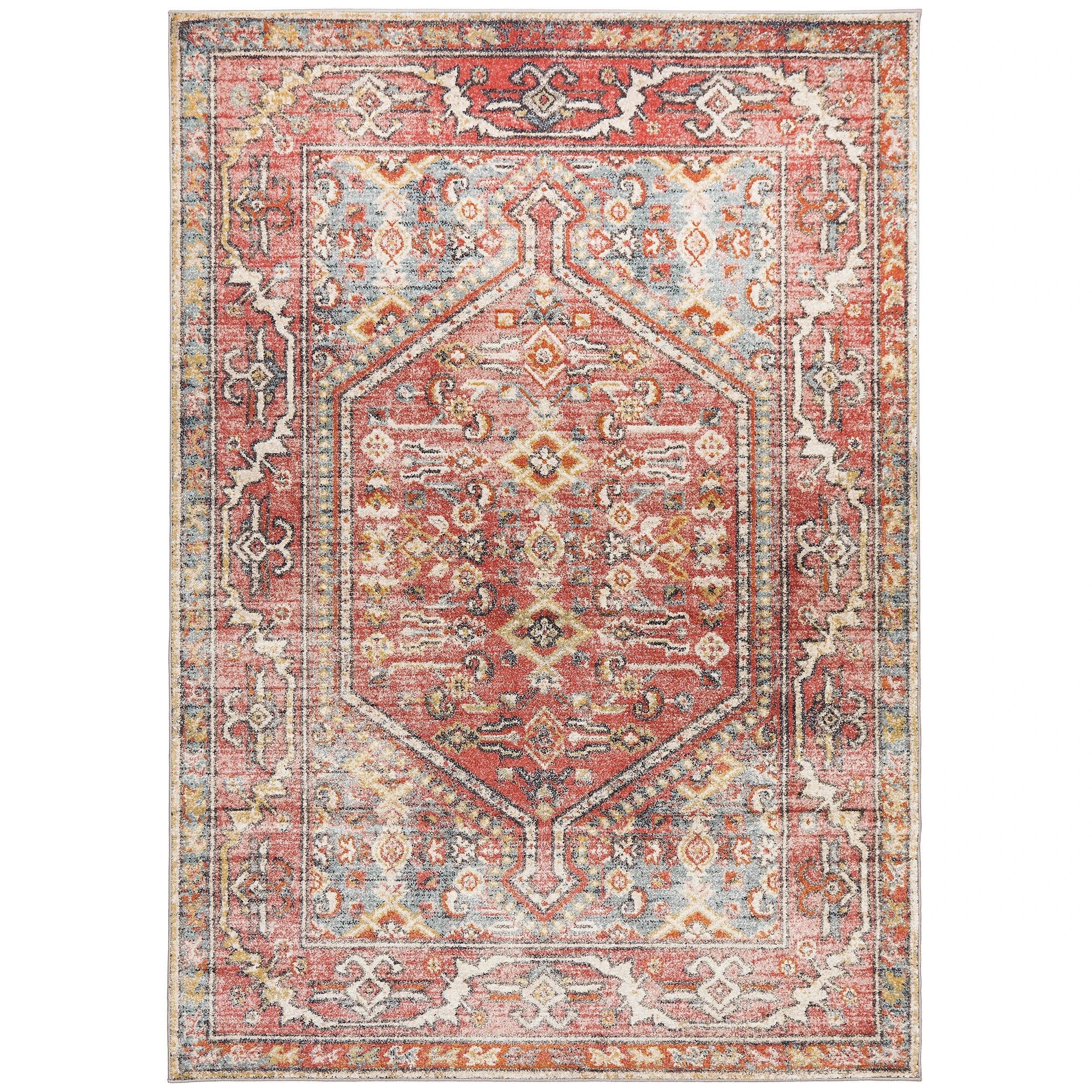 2 Common Ground Rugs Eterna 856 290x200cm - Large Floor Rug - Red, 2 of 7
