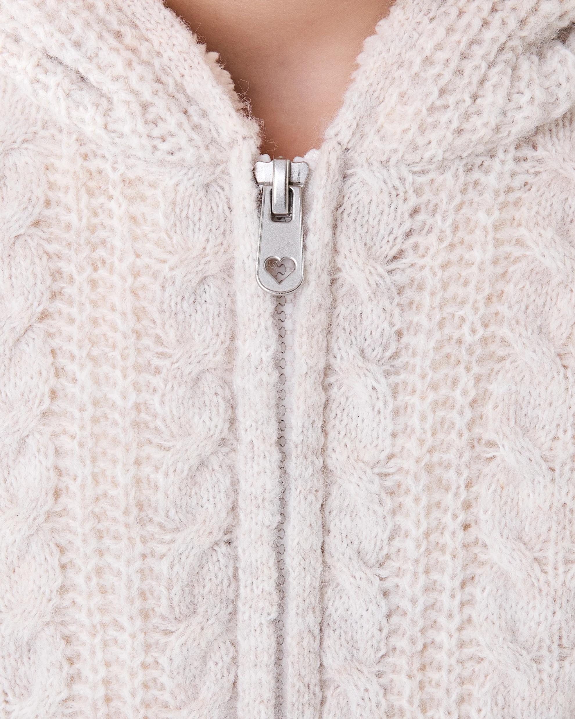 5 Sherpa Lined Cardigan Hony Marle, 5 of 8