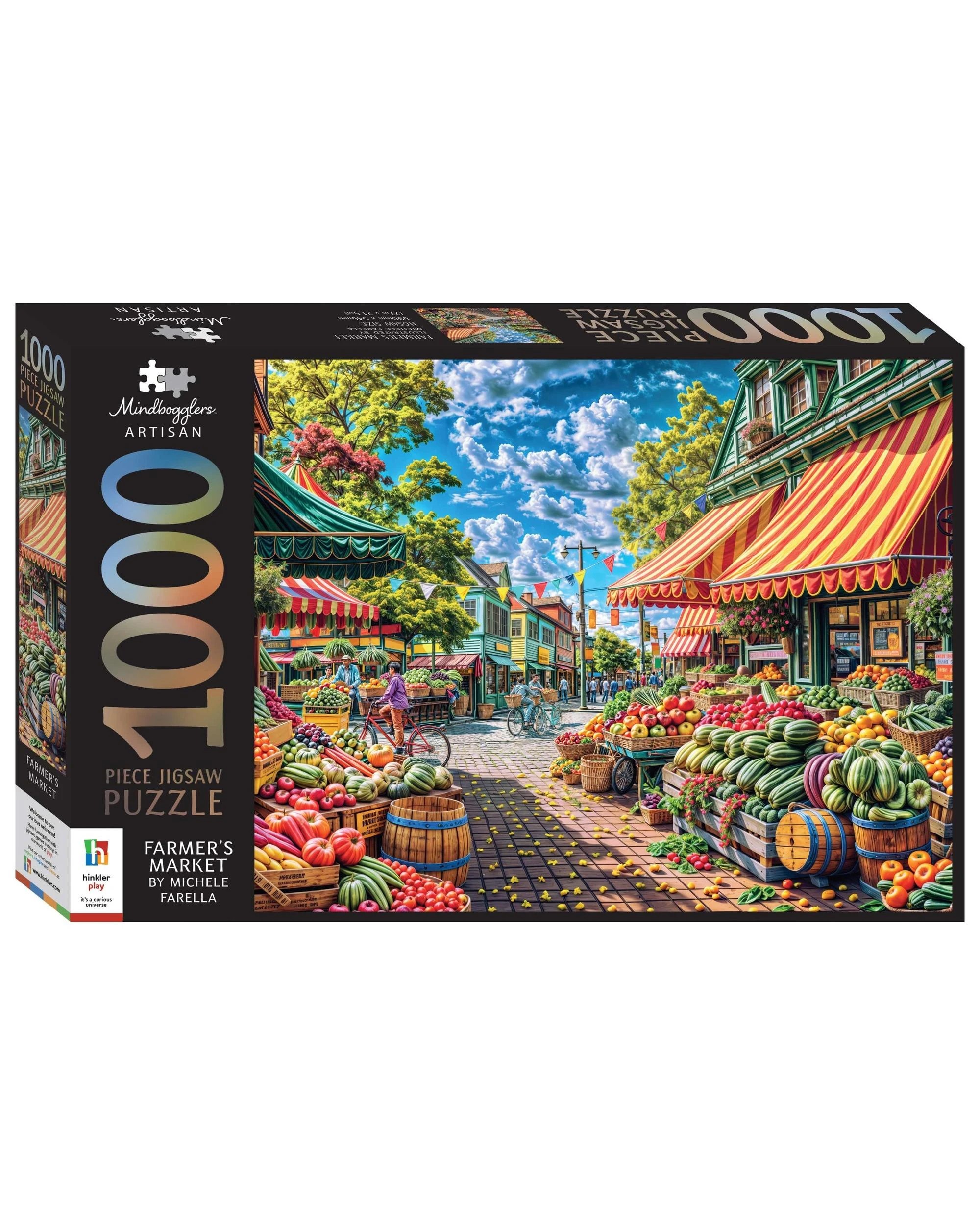 1 Hinkler Mindbogglers Artisan Farmers Market 1000 Piece Puzzle, 1 of 3