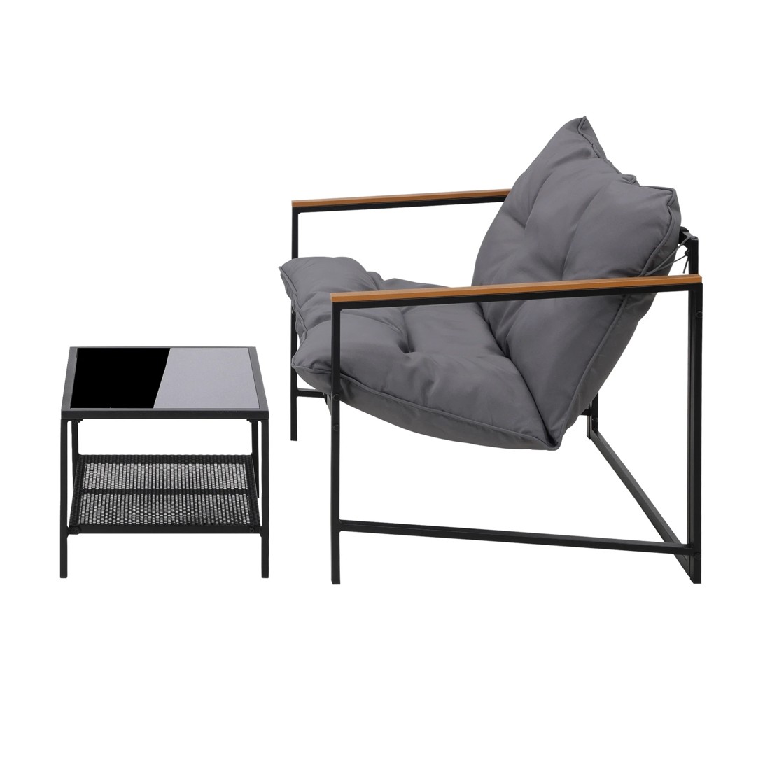 7 Livsip 2 Piece Outdoor Patio Sofa Set Garden Lounge Setting Furniture
 - Multi, 7 of 10