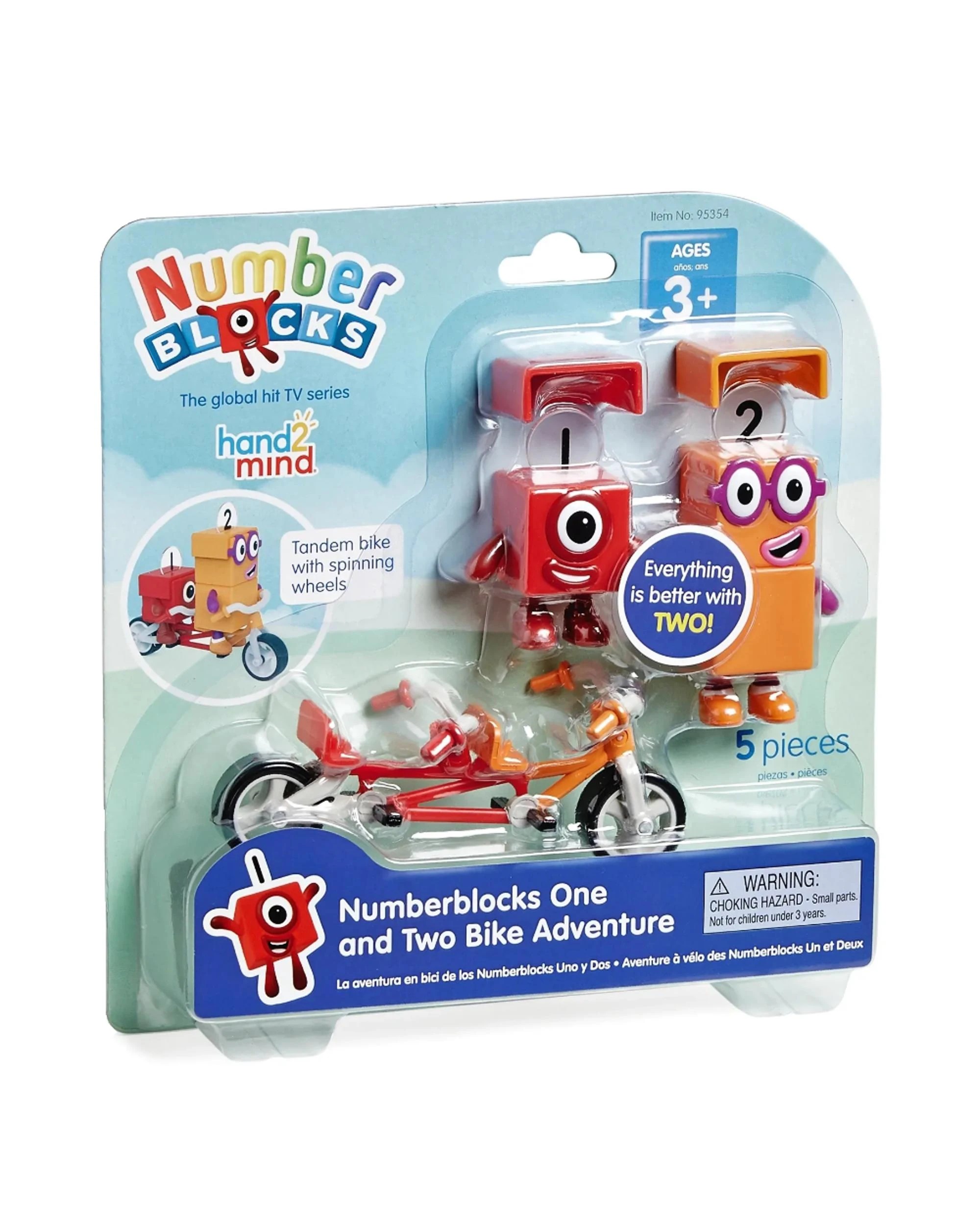 1 Numberblocks One and Two Bike Adventure Figure Set, 1 of 4