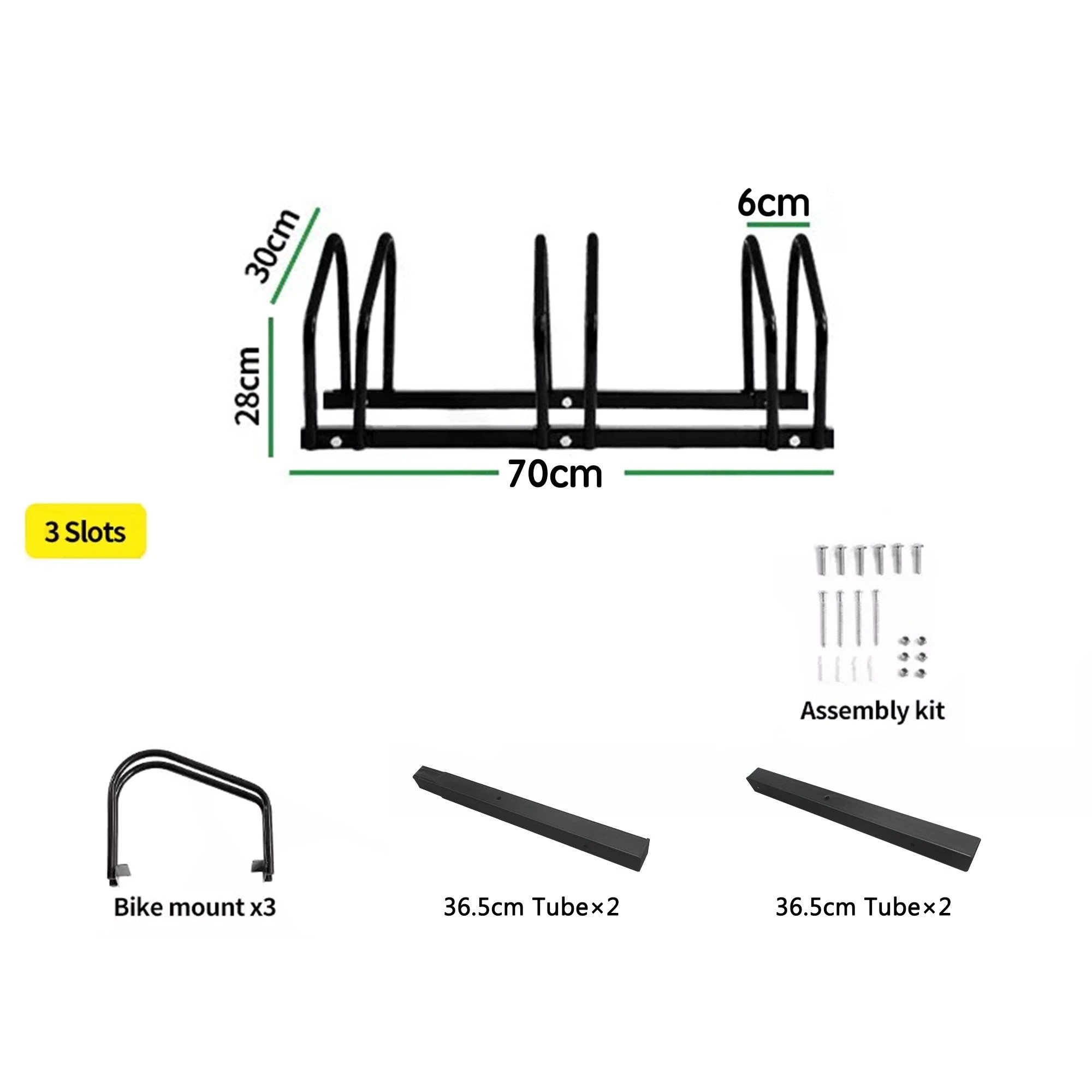 5 Elora Bicycle Upto 3 Bike Stand Rack Storage Floor Parking Holder Cycling Portable Stands, 5 of 7