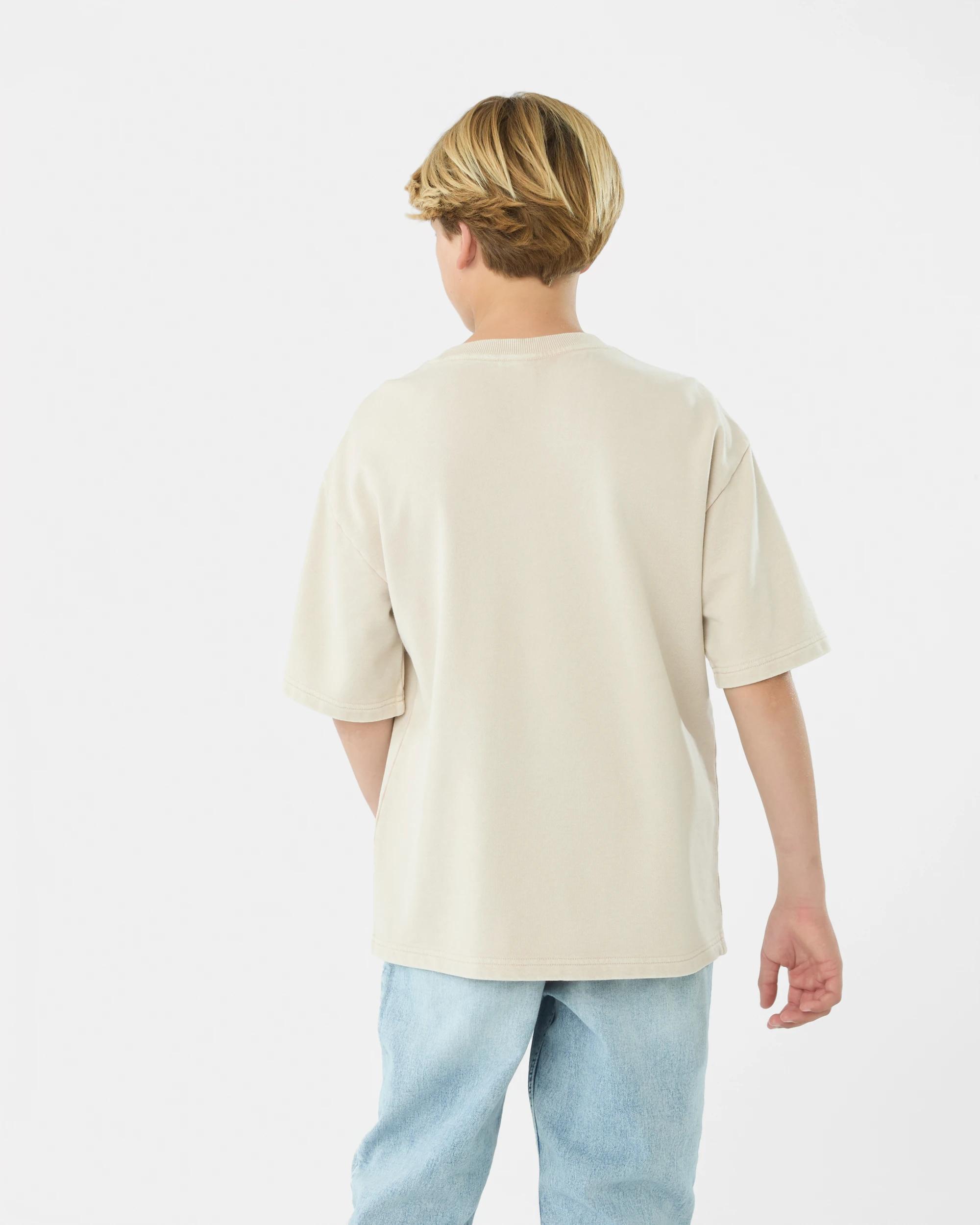 2 Short Sleeve Oversized Heavyweight T-shirt Bge Ntrl, 2 of 4