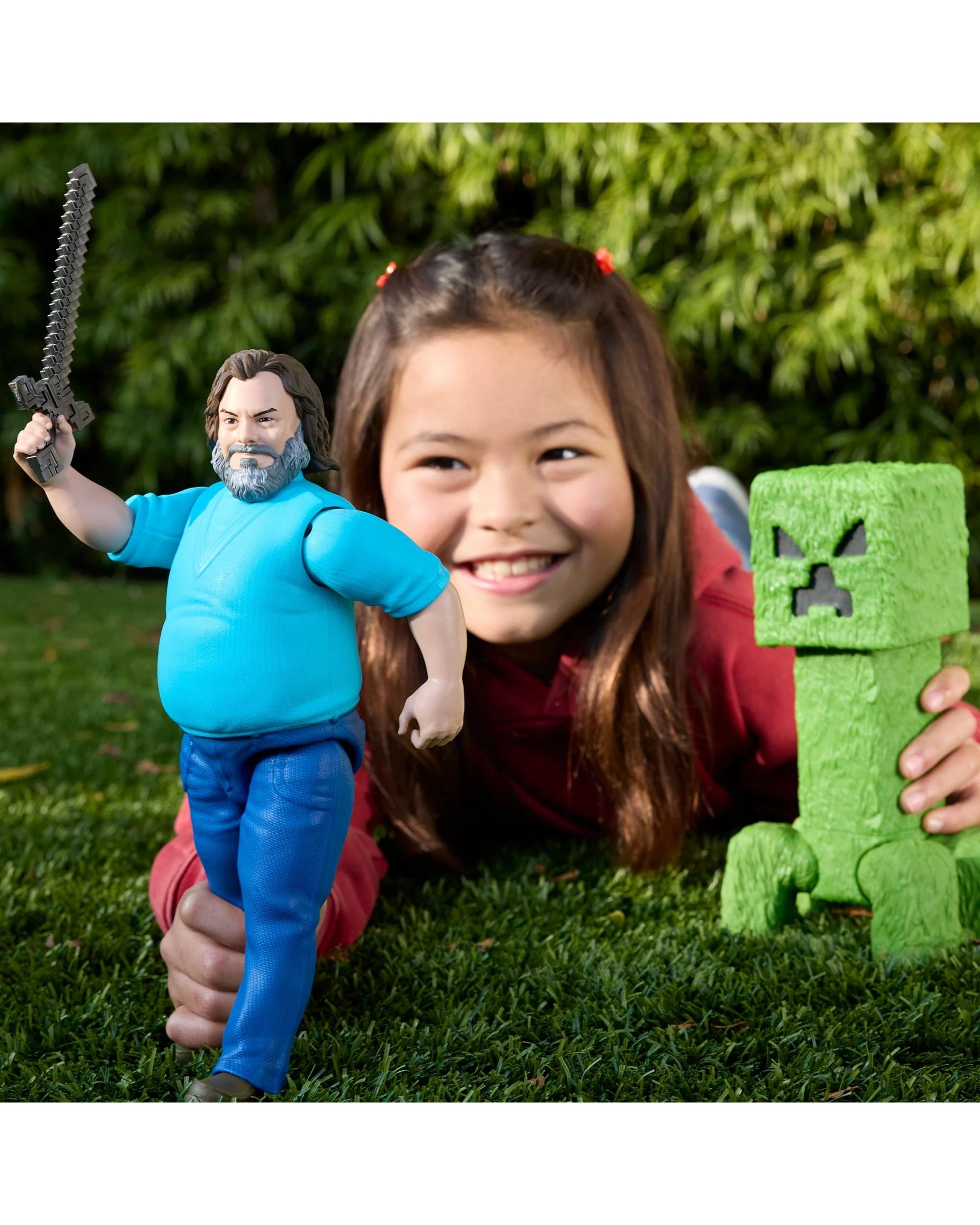 6 A Minecraft Movie Creeper 12 inch Action Figure, 6 of 6