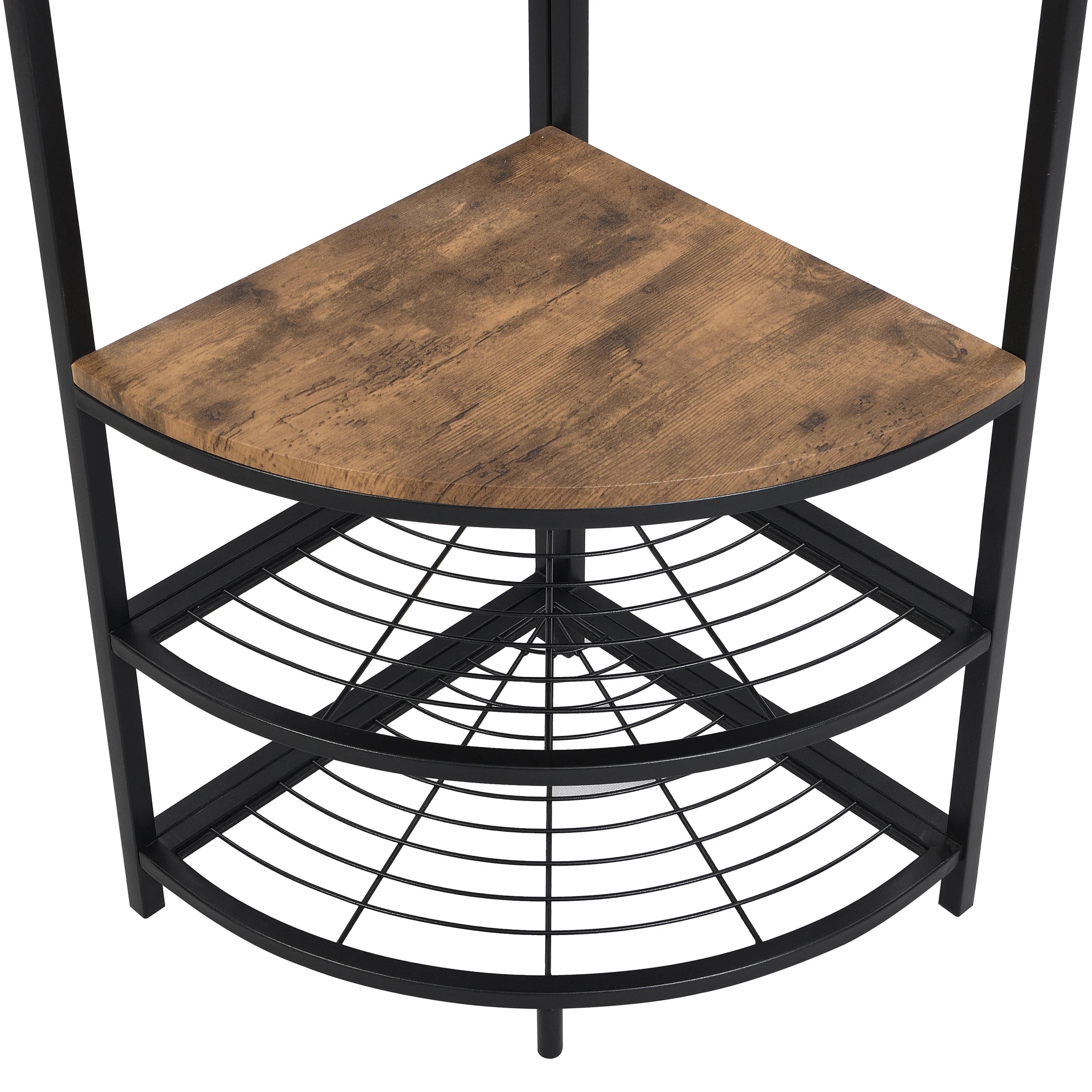 7 IHOMDEC Corner Hall Tree - Brown, 7 of 10