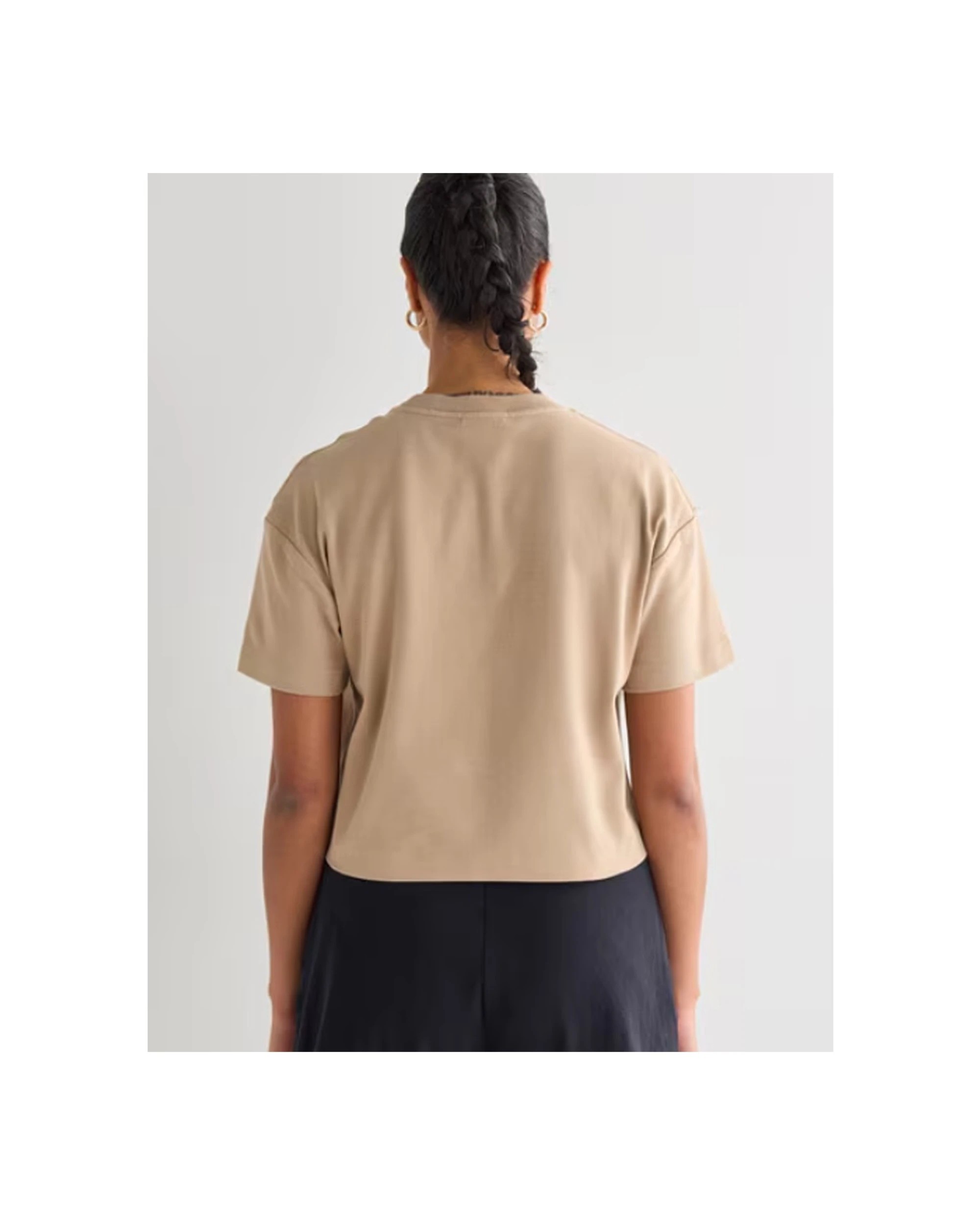 2 Champion Women's Rochester Cotton Blend Activewear Base Tee Dunes - L - Beige, 2 of 5