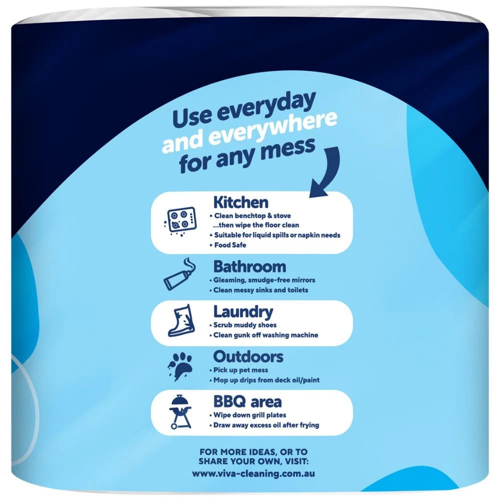 4 Kleenex VIVA Kitchen Towels 120 Sheet 6 Pack, 4 of 5