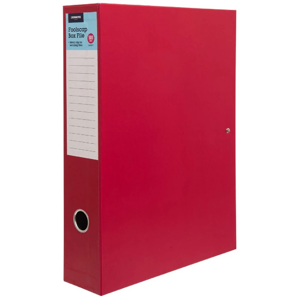 1 J.Burrows Box File Red, 1 of 4
