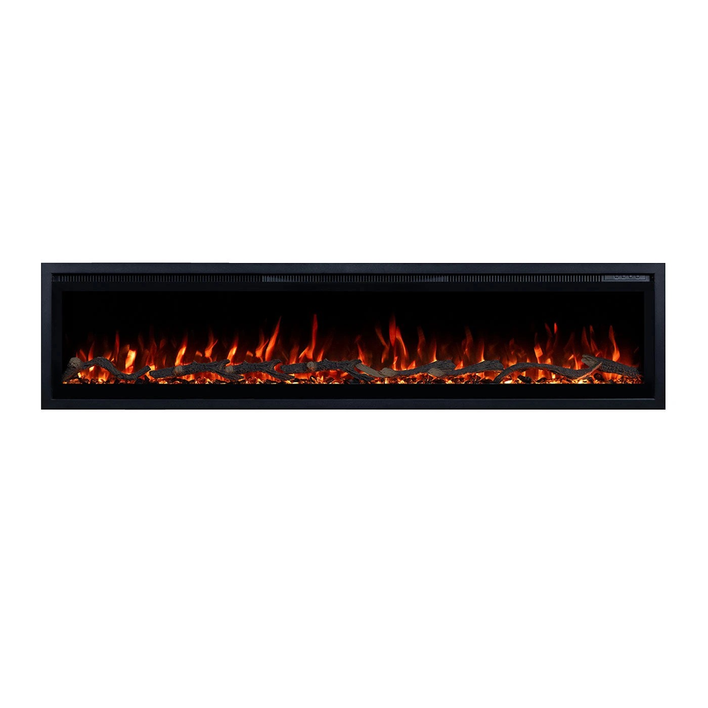 2 Moda Living Lucerne 60 inch Electric Fireplace - Black, 2 of 5