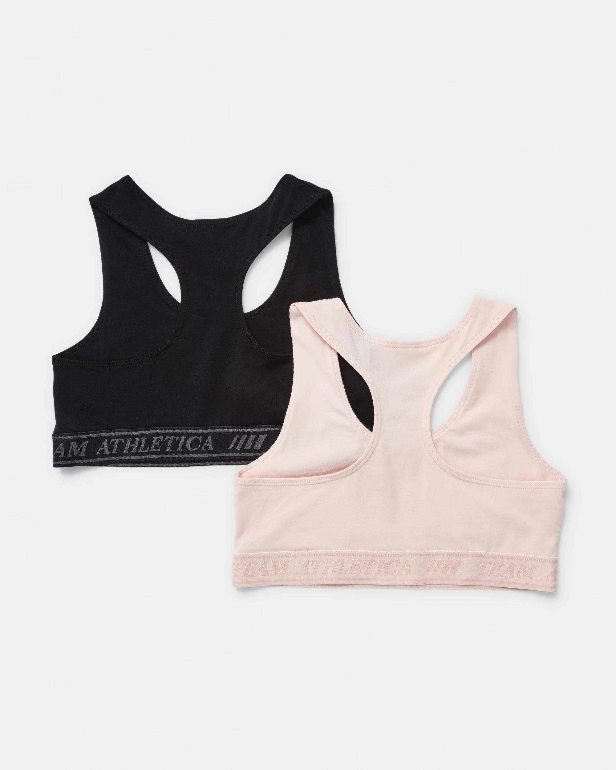 2 2 Pack Active Kids Seamfree Crop Blk Crop, 2 of 4