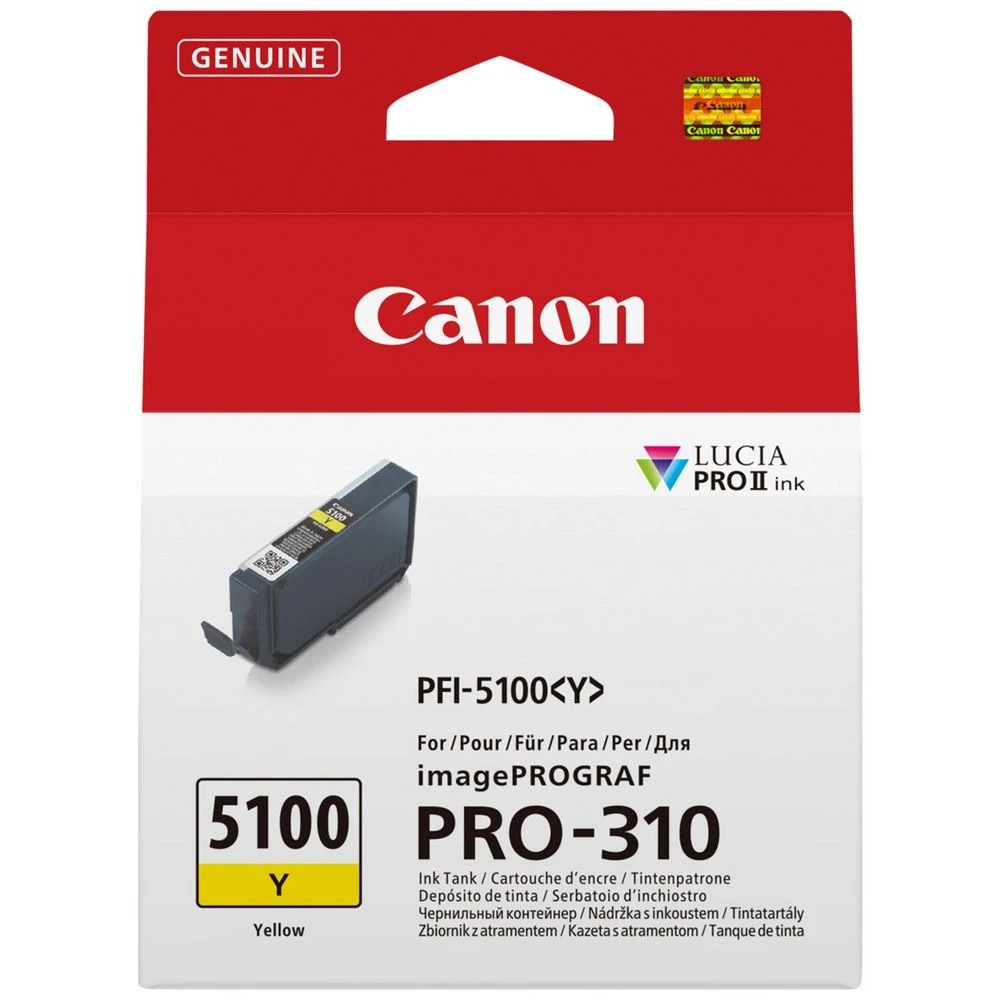 1 Canon PFI-5100 Yellow Ink, 1 of 3
