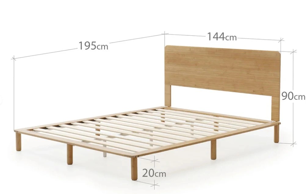 6 Double Bed Evalyn Timber Bed Frame, 6 of 6