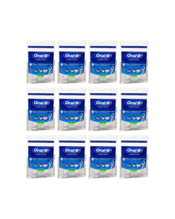 Oral B 12PK Dental Floss Picks 30pc Oral Hygiene Kit - Multi