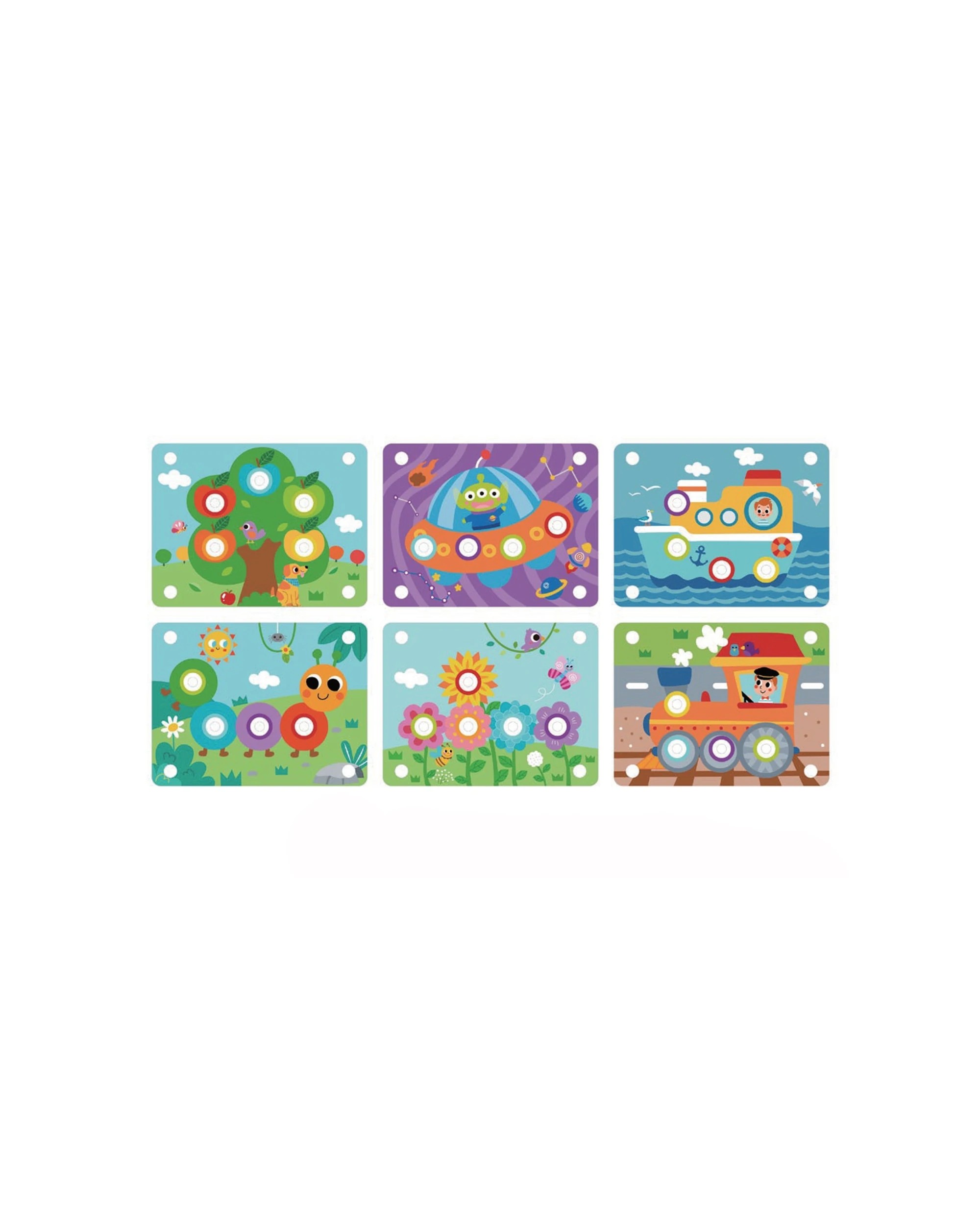 2 Tooky Toy Gear Game Double Sided Pictures Kids Educational Mechanical Toy - Multi, 2 of 4