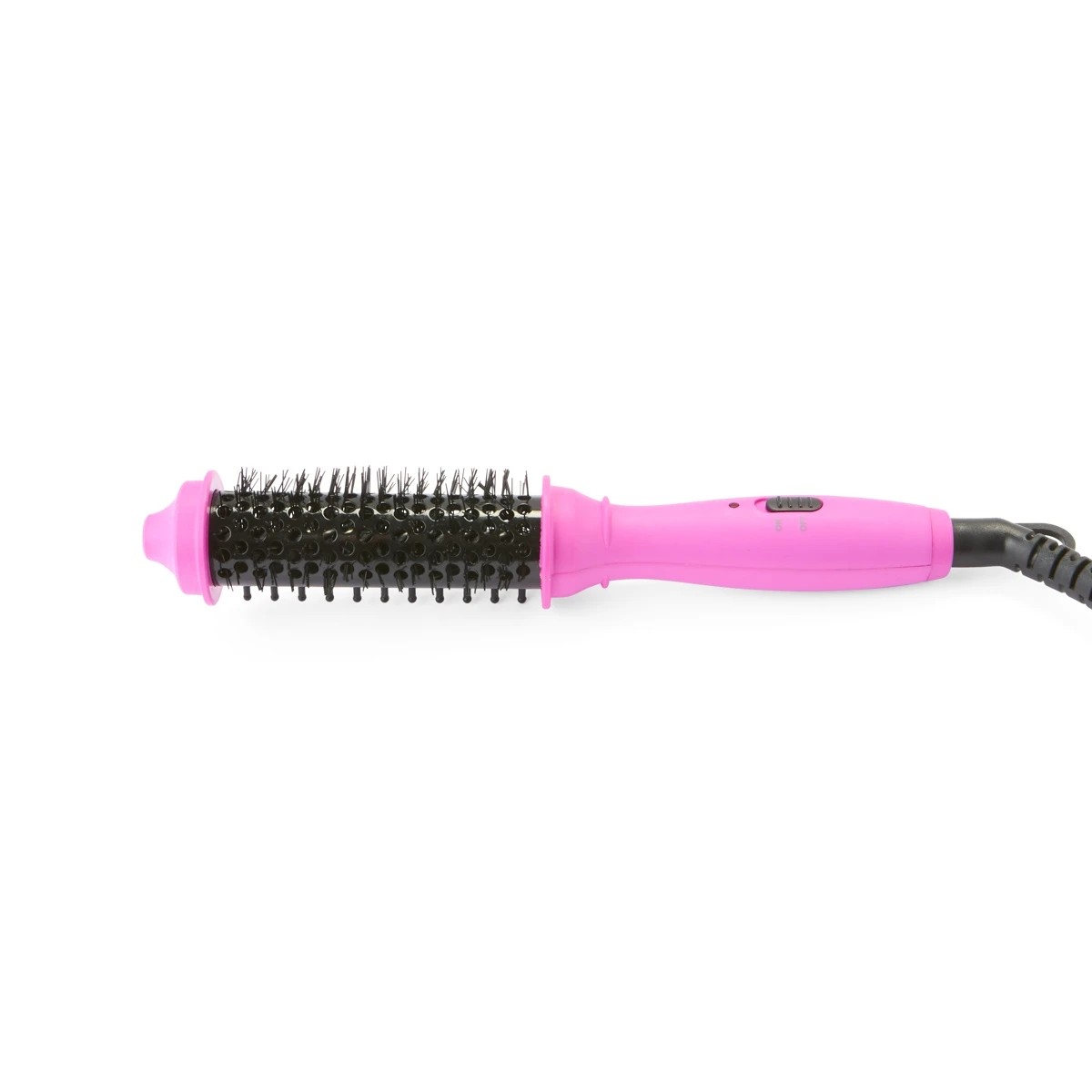 3 Mini Curling Brush - Pink and Black, 3 of 9